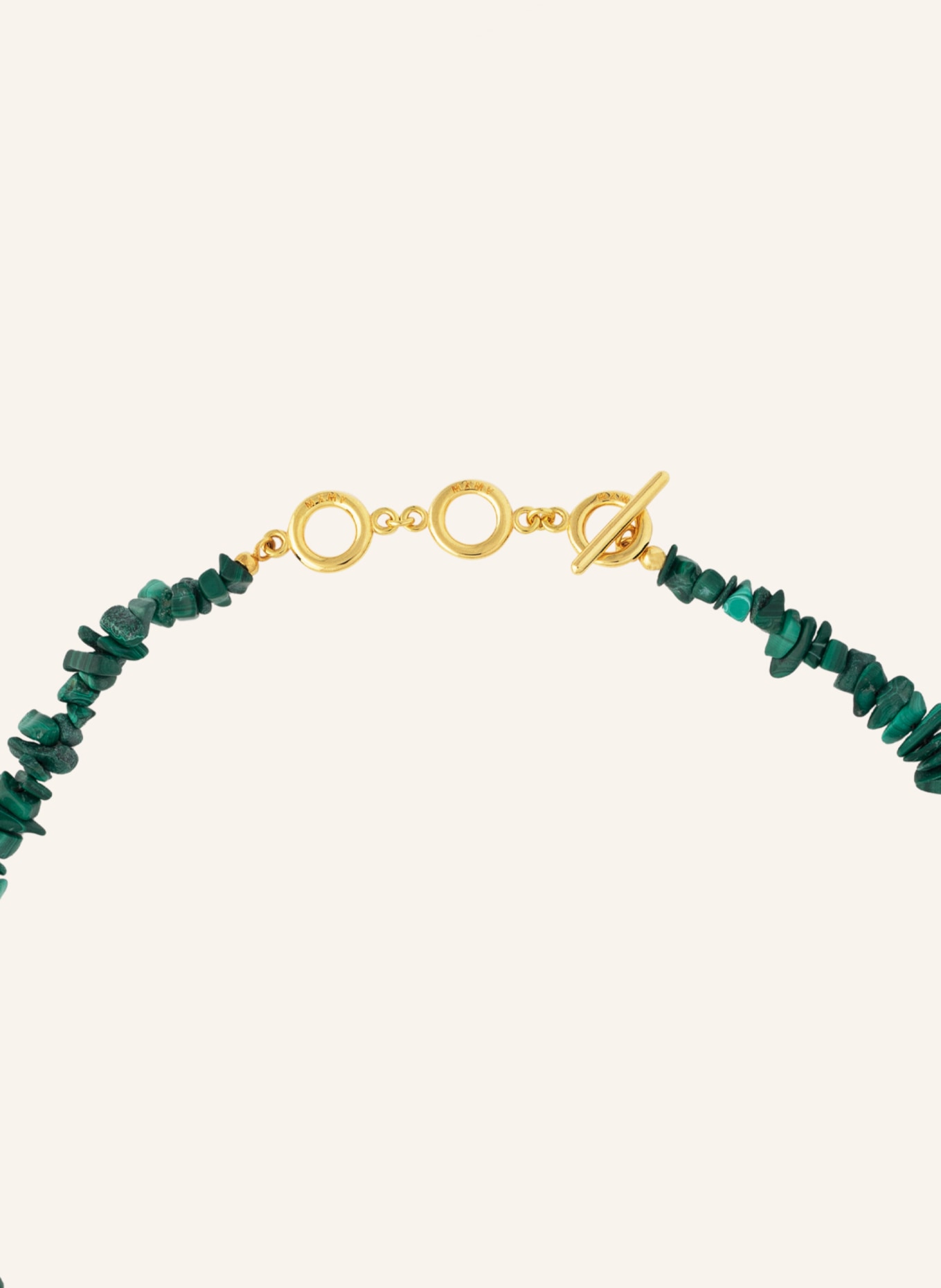 Maximova Jewelry Halskette JASPER: GOLD/ GRÜN/ ROT