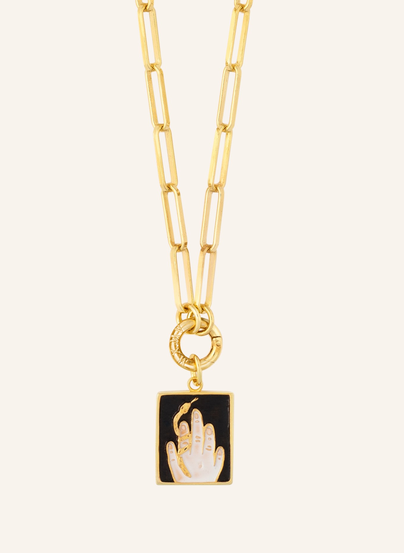 Maximova Jewelry Halskette TWISTED LOVE BLACK, Farbe: GOLD (Bild 1)