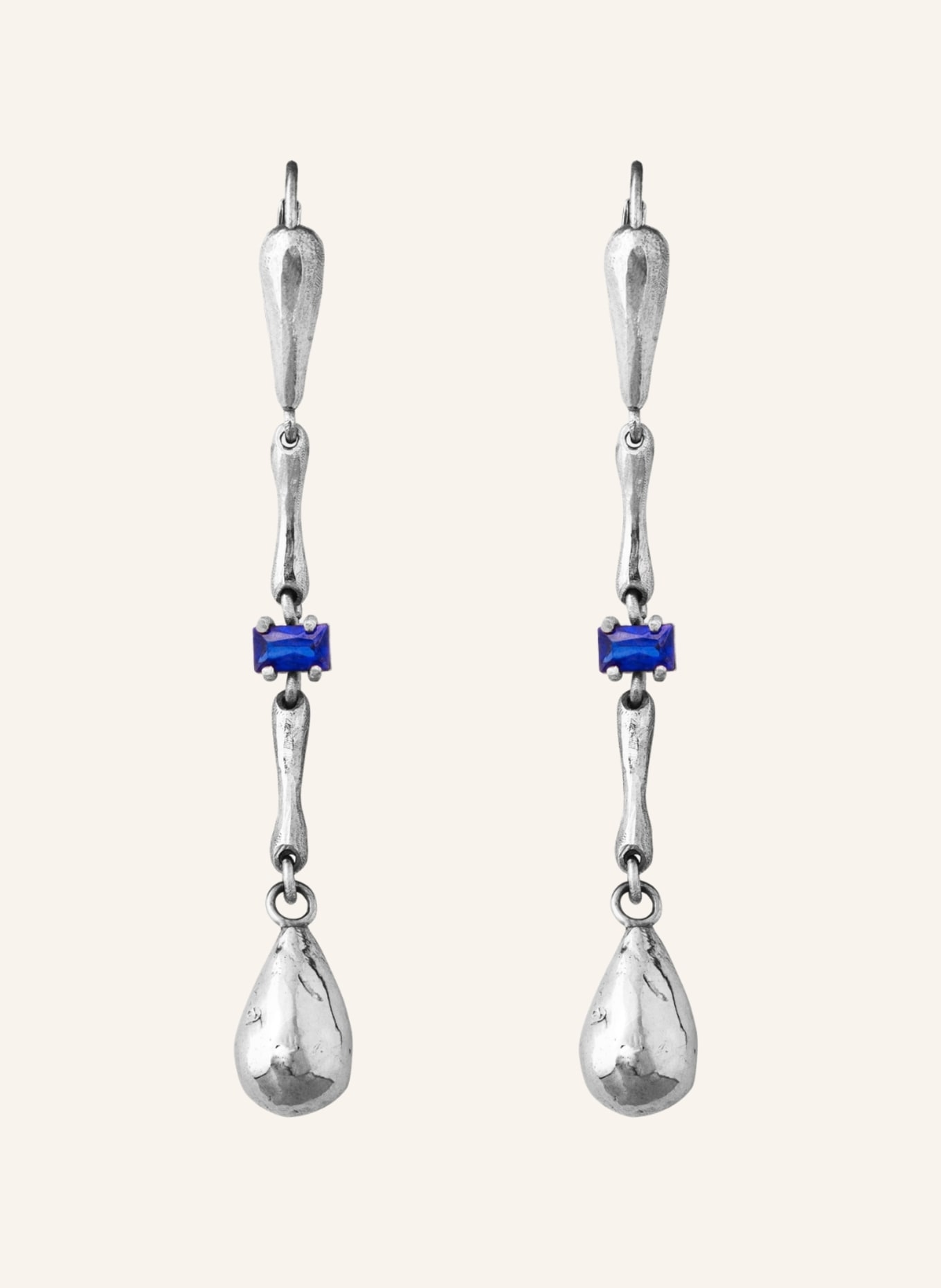 Maximova Jewelry Ohrhänger TRUE COLOURS: SILBER/ BLAU