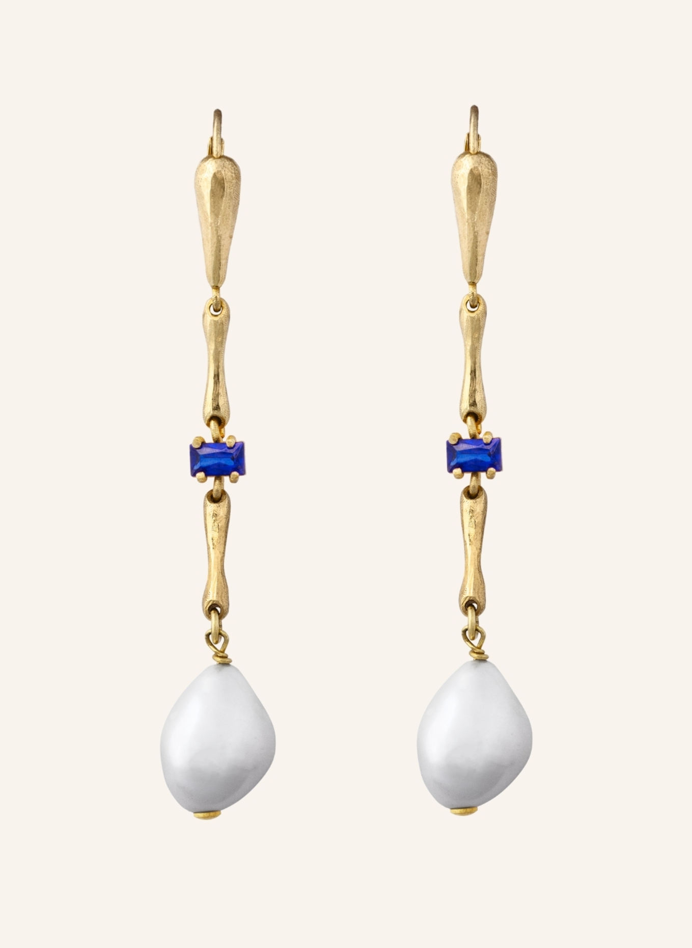 Maximova Jewelry Ohrhänger MOTHER OF PEARL GOLD: GOLD/ BLAU