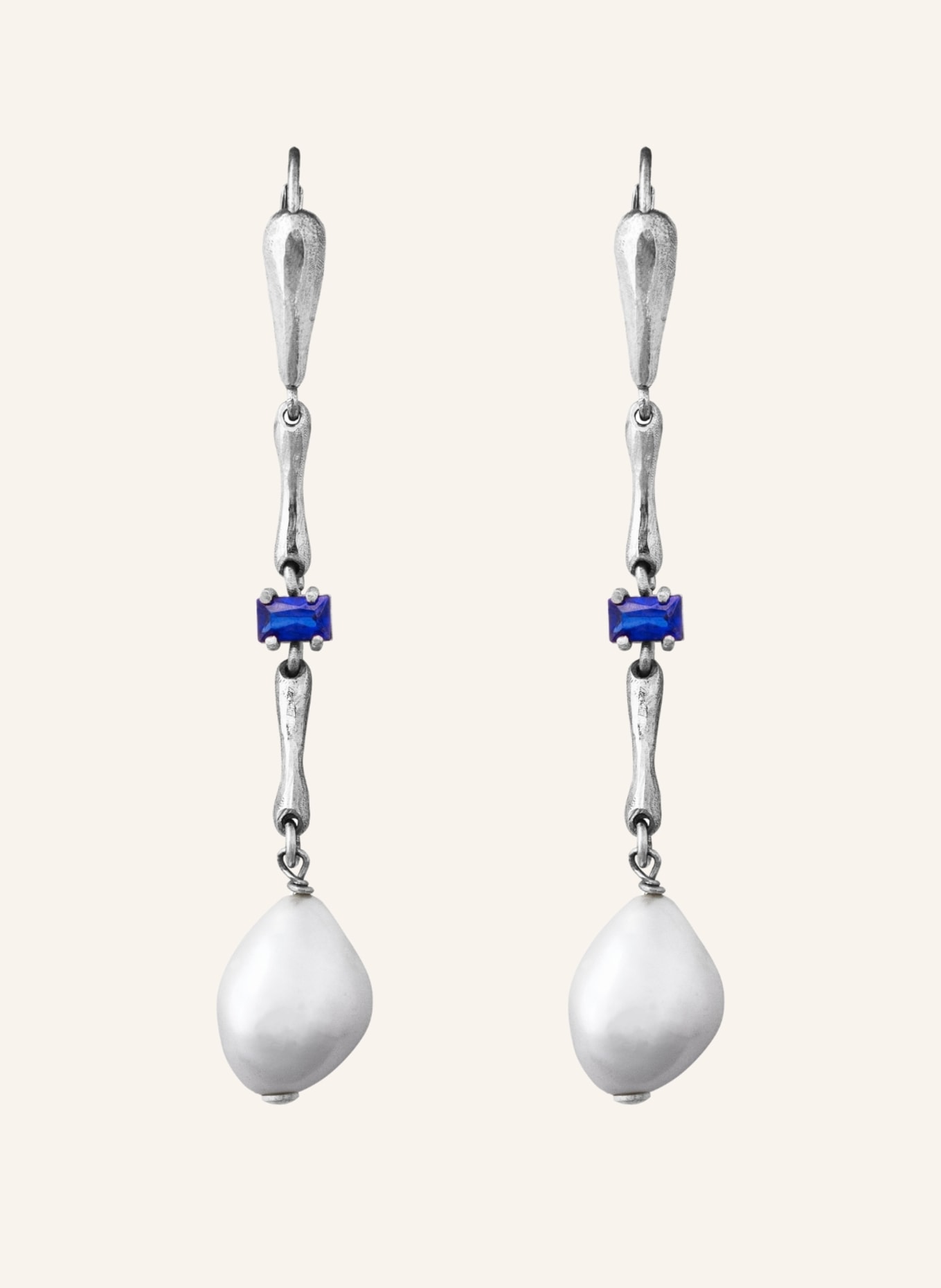 Maximova Jewelry Ohrhänger MOTHER OF PEARL SILVER: SILBER/ BLAU