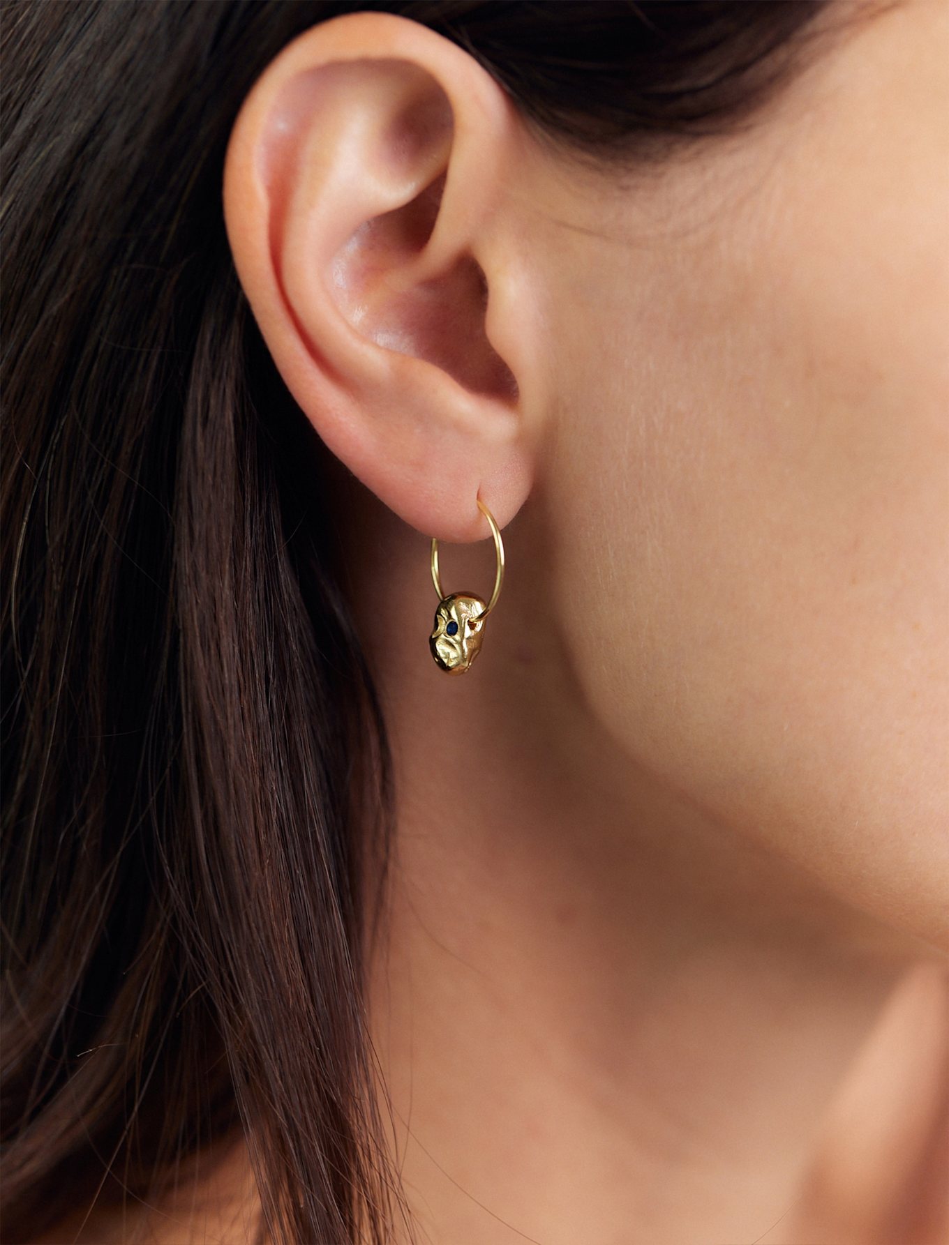 Maximova Jewelry Creole GOLDEN DEW: GOLD/ BLAU