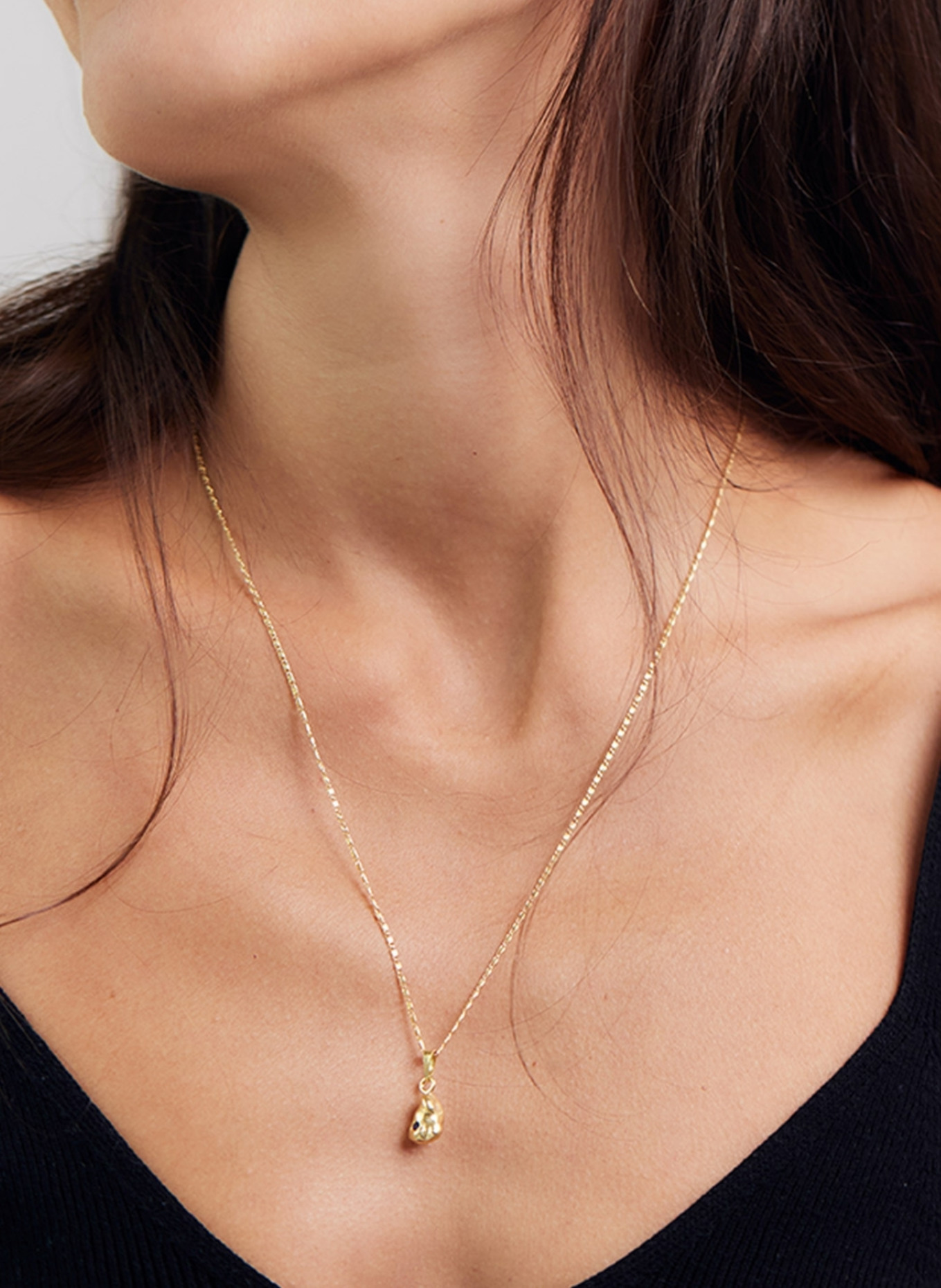 Maximova Jewelry Halskette GOLDEN DEW: GOLD/ BLAU