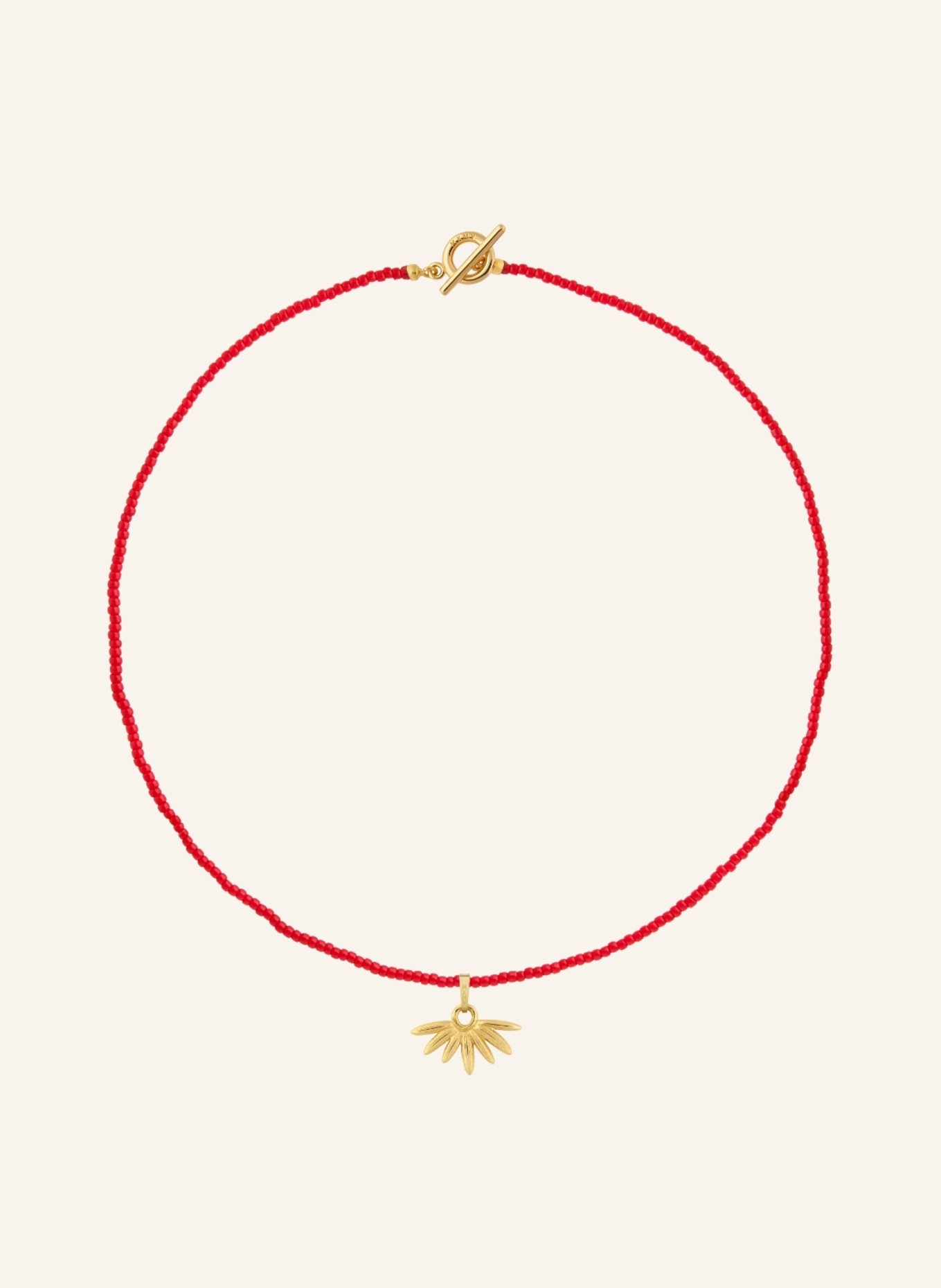 Maximova Jewelry Halskette RED HYMN: GOLD/ ROT