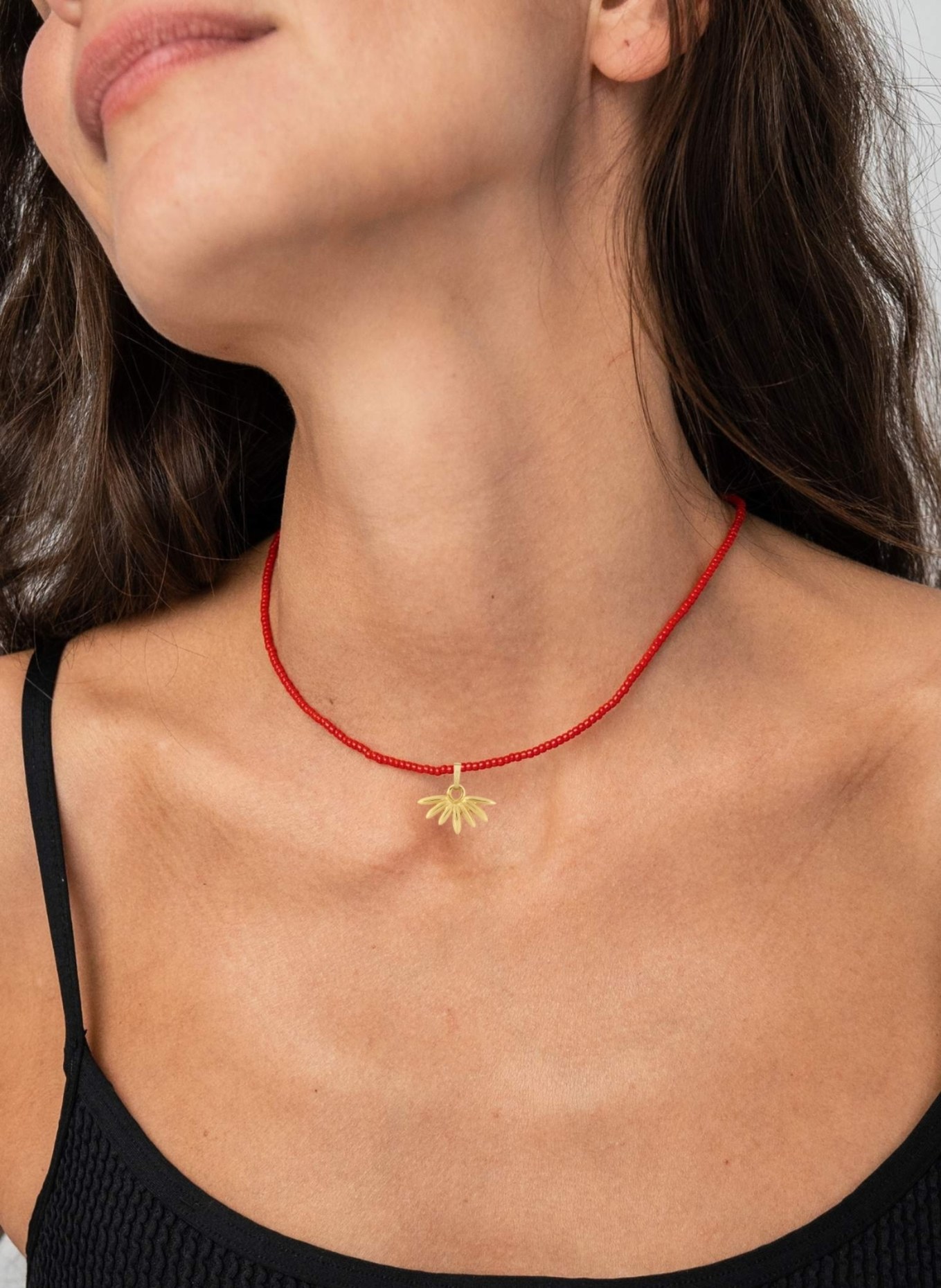 Maximova Jewelry Halskette RED HYMN: GOLD/ ROT