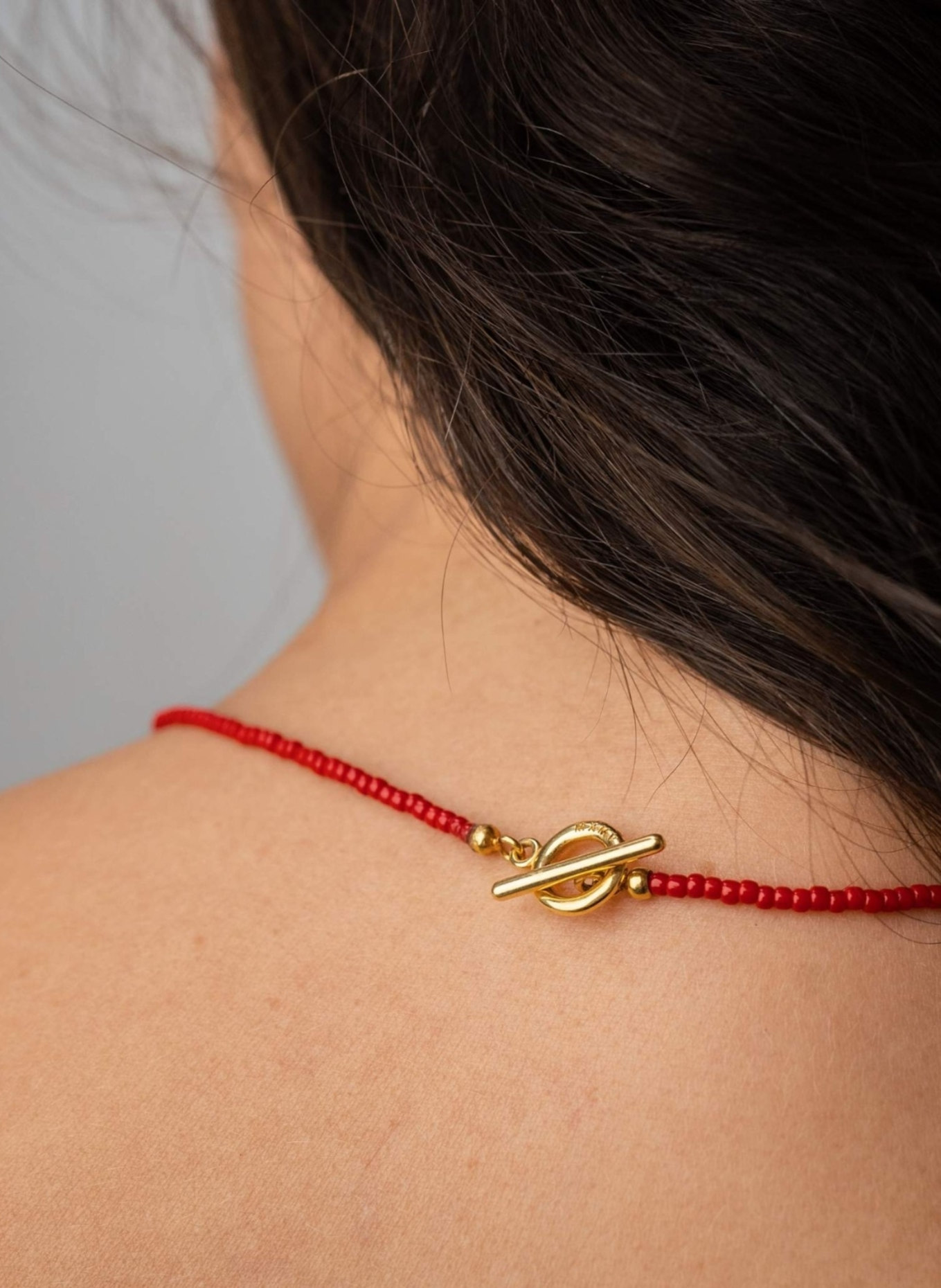 Maximova Jewelry Halskette RED HYMN: GOLD/ ROT