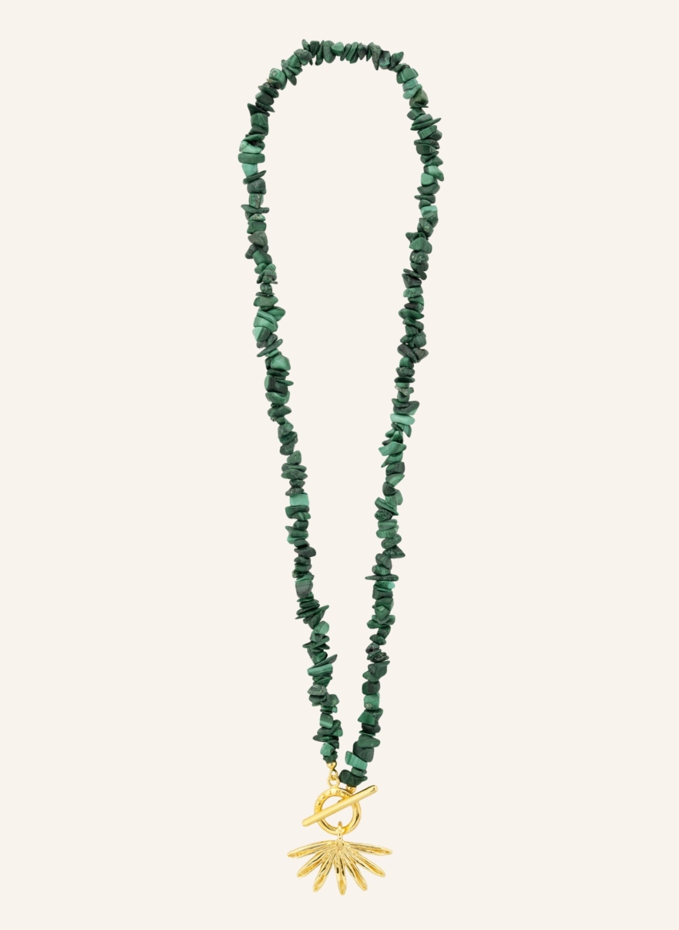 Maximova Jewelry Halskette GREEN SUN SIREN: GOLD/ GRÜN