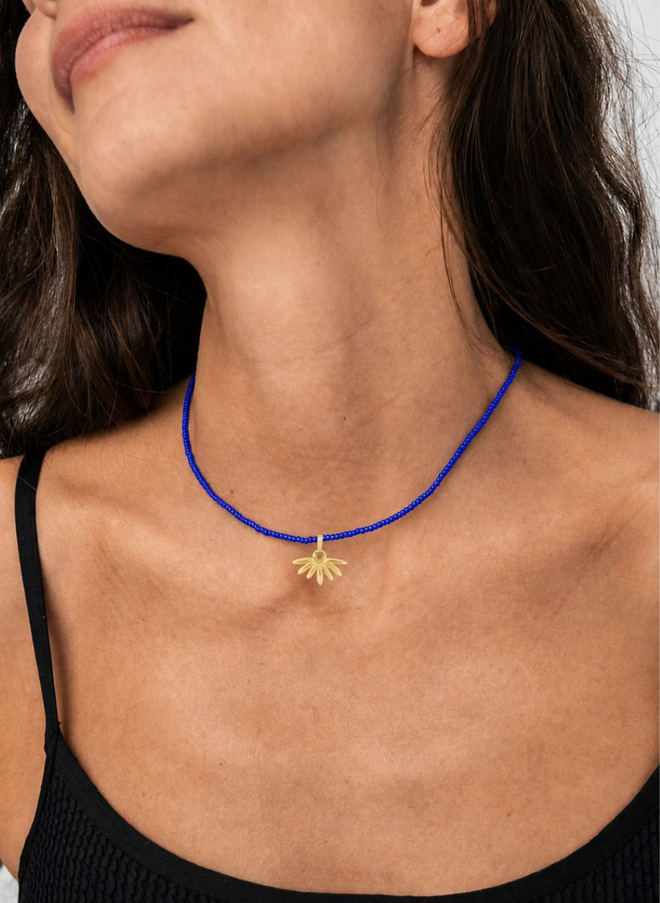 Maximova Jewelry Halskette BLUE HYMN: GOLD/ BLAU