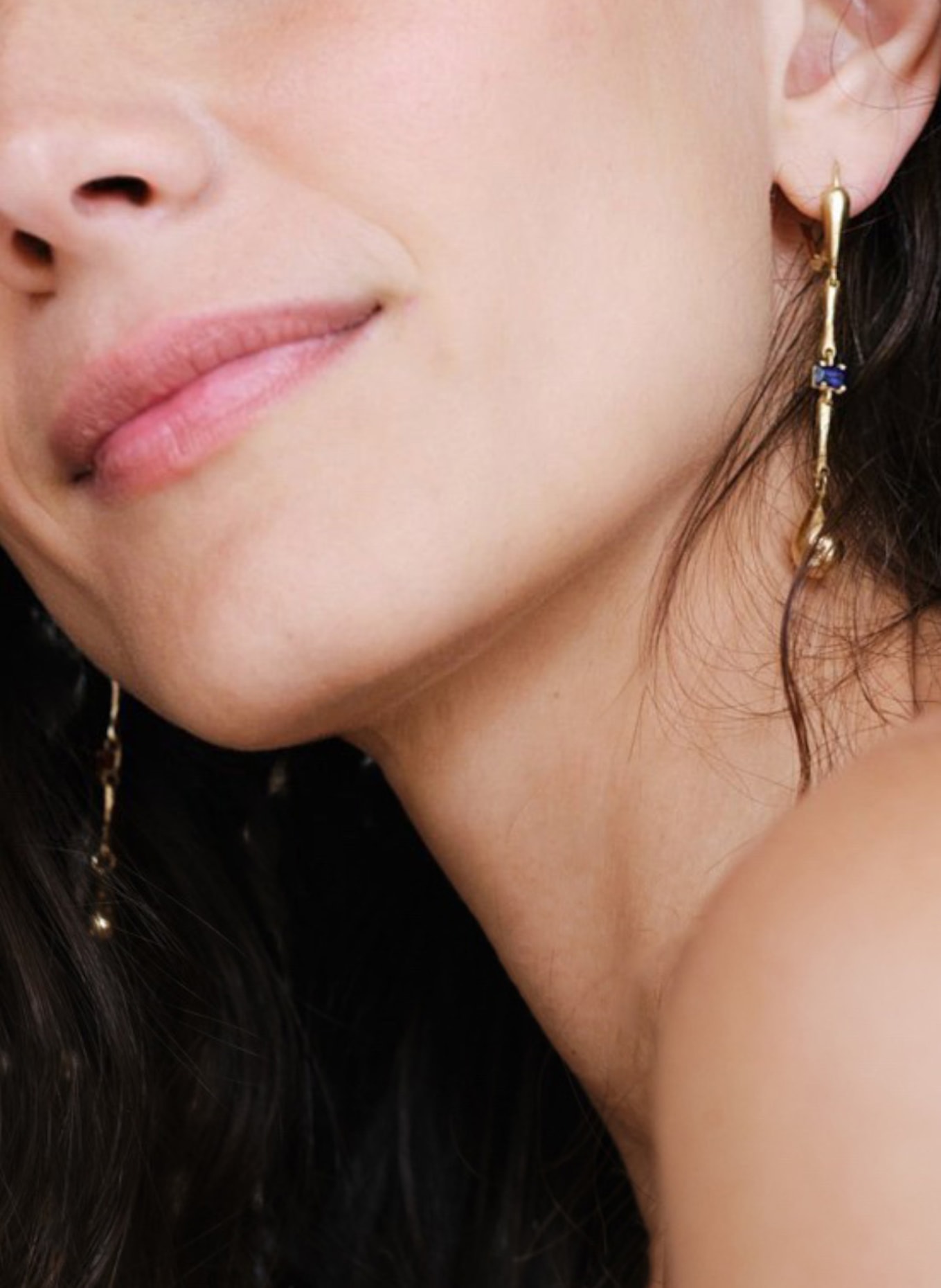 Maximova Jewelry Ohrhänger TRUE COLOURS, Farbe: GOLD/ BLAU/ ROT (Bild 3)
