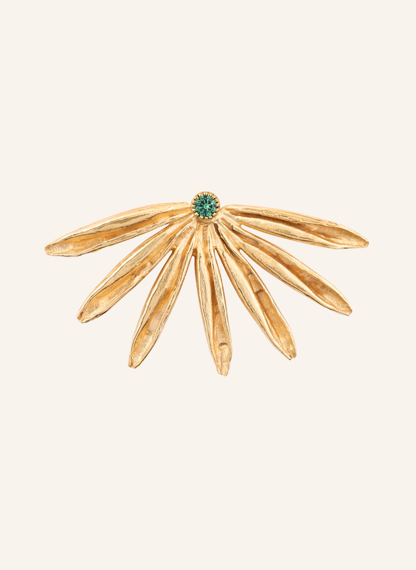 Maximova Jewelry Ohrstecker SUN SIREN: GOLD/ GRÜN