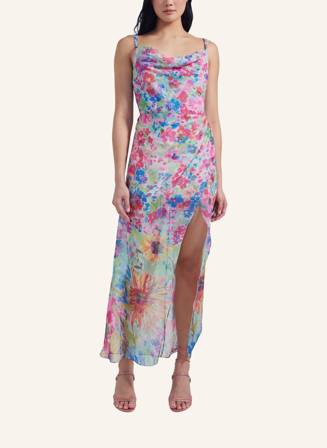 ADLYSH Abendkleid COCKTAIL OF FLOWERS DRESS, Farbe: WEISS (Bild 4)