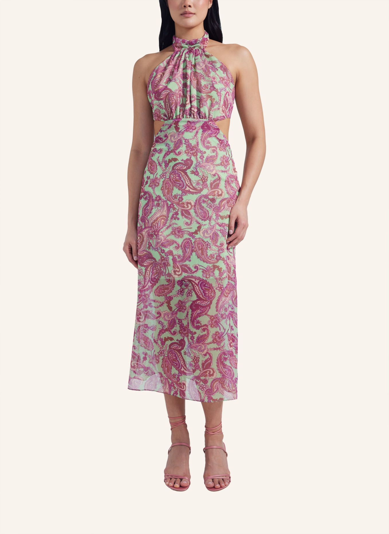 ADLYSH Abendkleid PAISLEY MAXI BEACH DRESS, Farbe: ROSA (Bild 4)