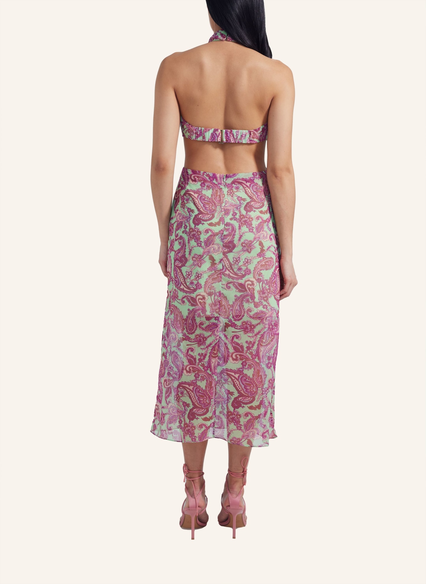 ADLYSH Abendkleid PAISLEY MAXI BEACH DRESS, Farbe: ROSA (Bild 3)