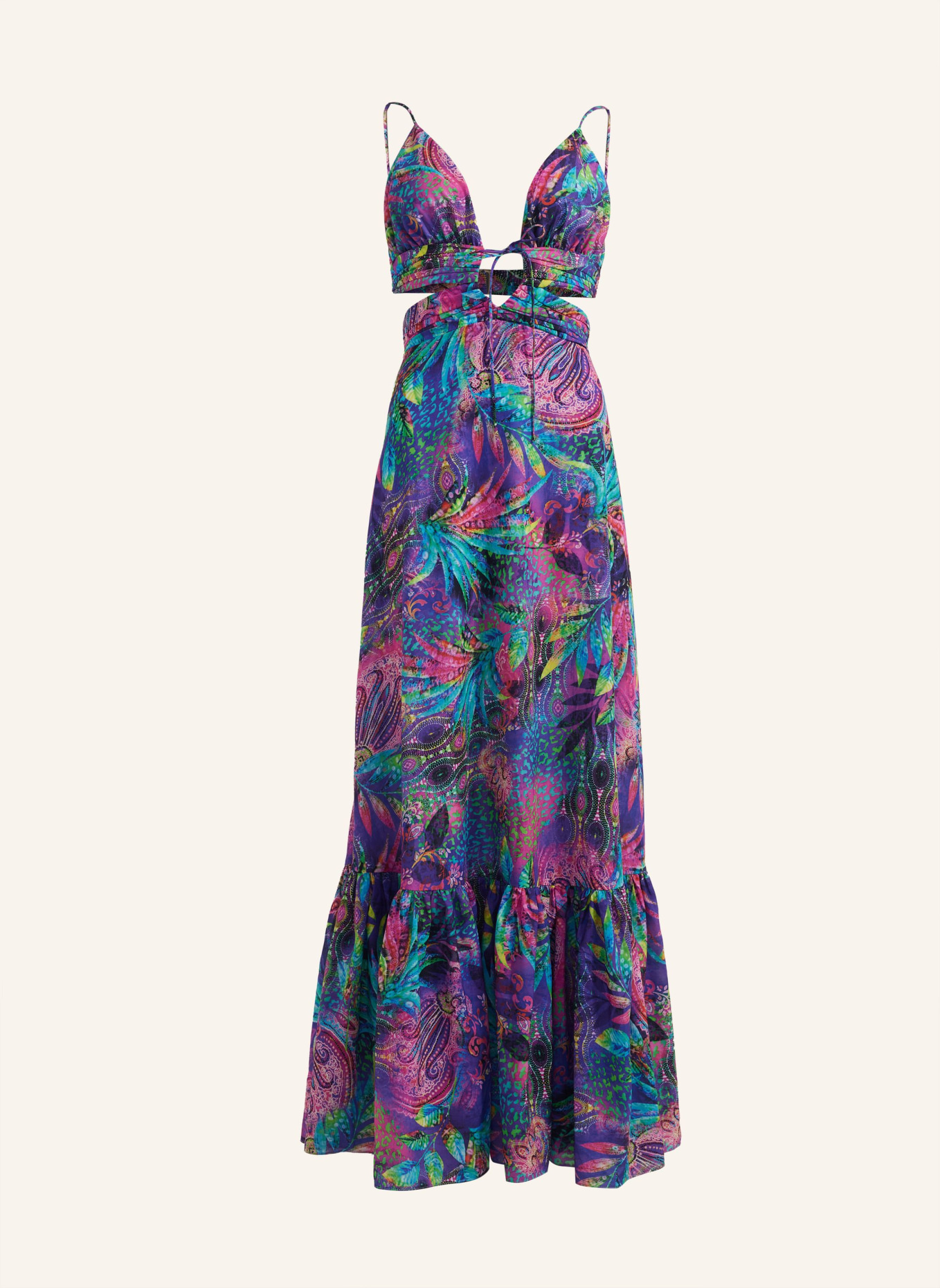 ADLYSH Kleid MYSTIC FLOWER DRESS, Farbe: DUNKELBLAU (Bild 1)