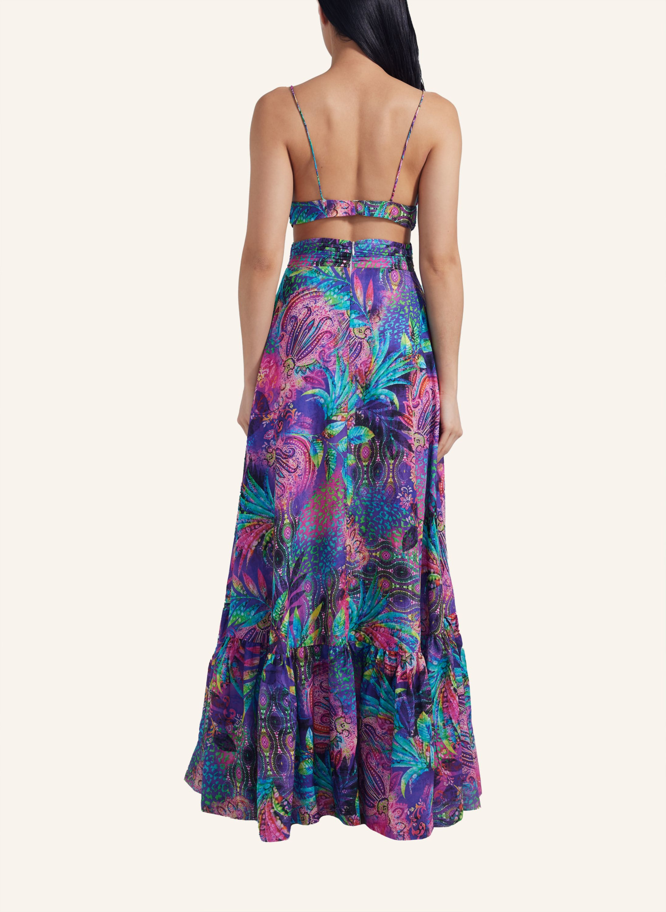 ADLYSH Kleid MYSTIC FLOWER DRESS, Farbe: DUNKELBLAU (Bild 3)