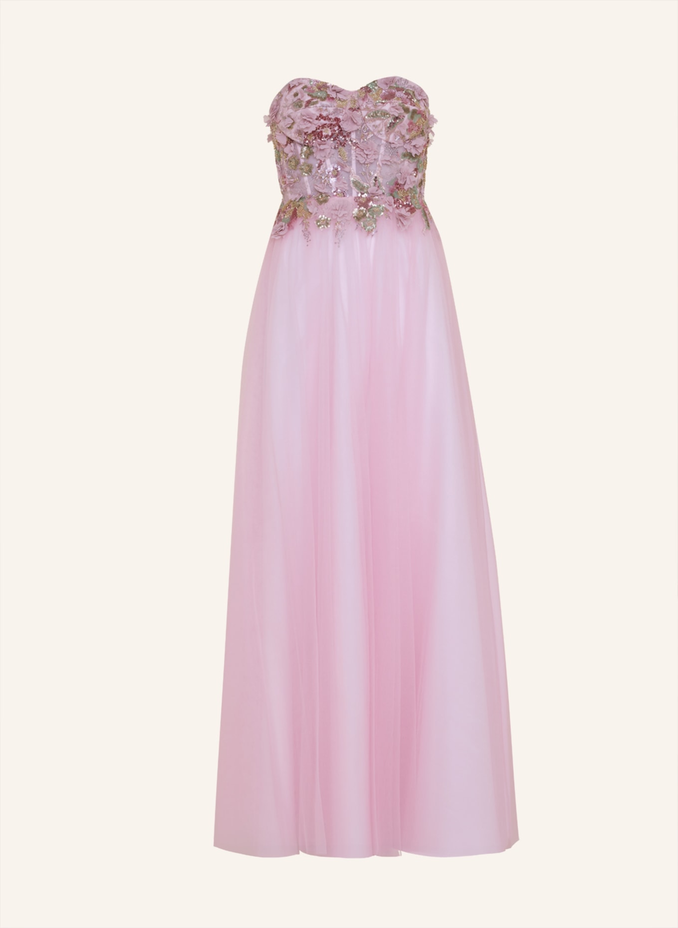 unique Abendkleid FLORAL FARYTALE DRESS, Farbe: LILA (Bild 1)