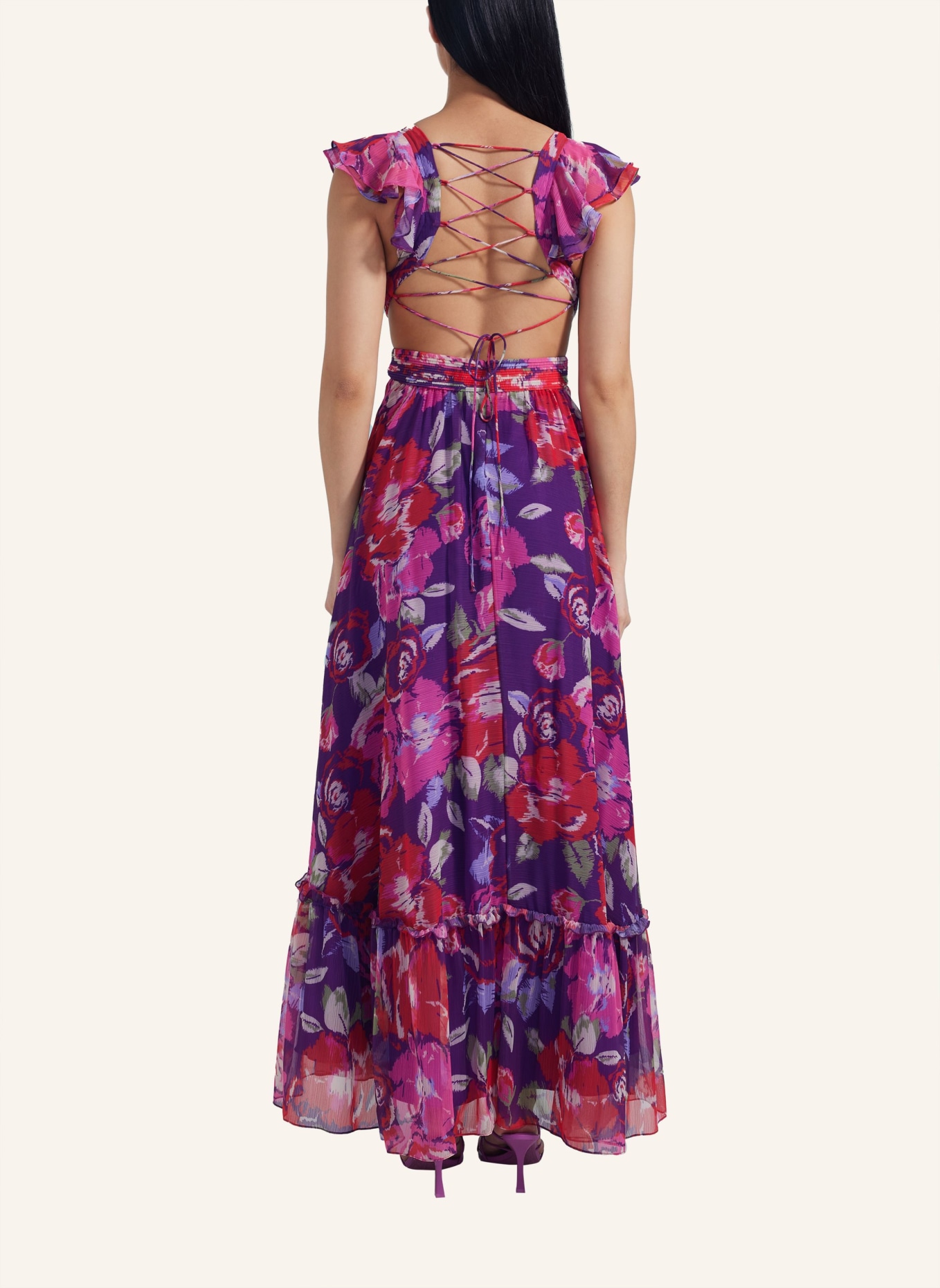 ADLYSH Abendkleid FLORAL MADNESS DRESS, Farbe: LILA (Bild 3)