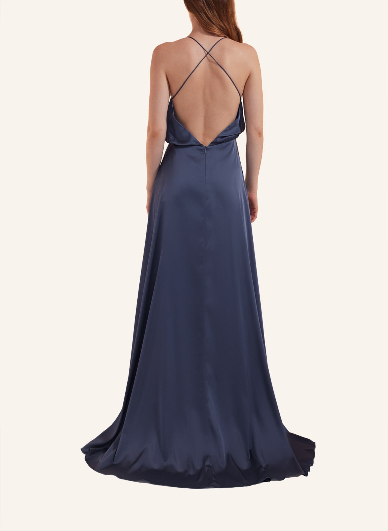 unique Kleid LUXE SLIP DRESS, Farbe: BLAU (Bild 3)