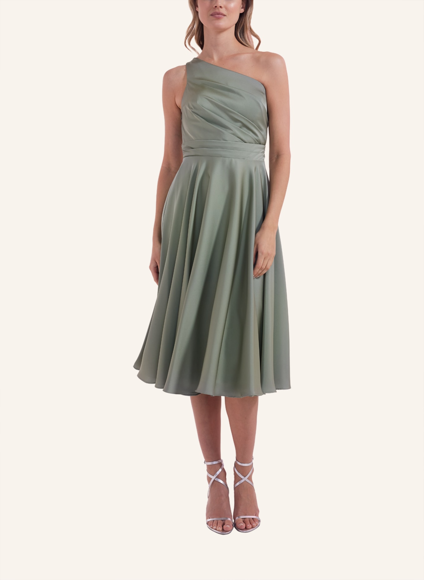 LAONA Abendkleid SATIN DREAM DRESS, Farbe: GRÜN (Bild 4)