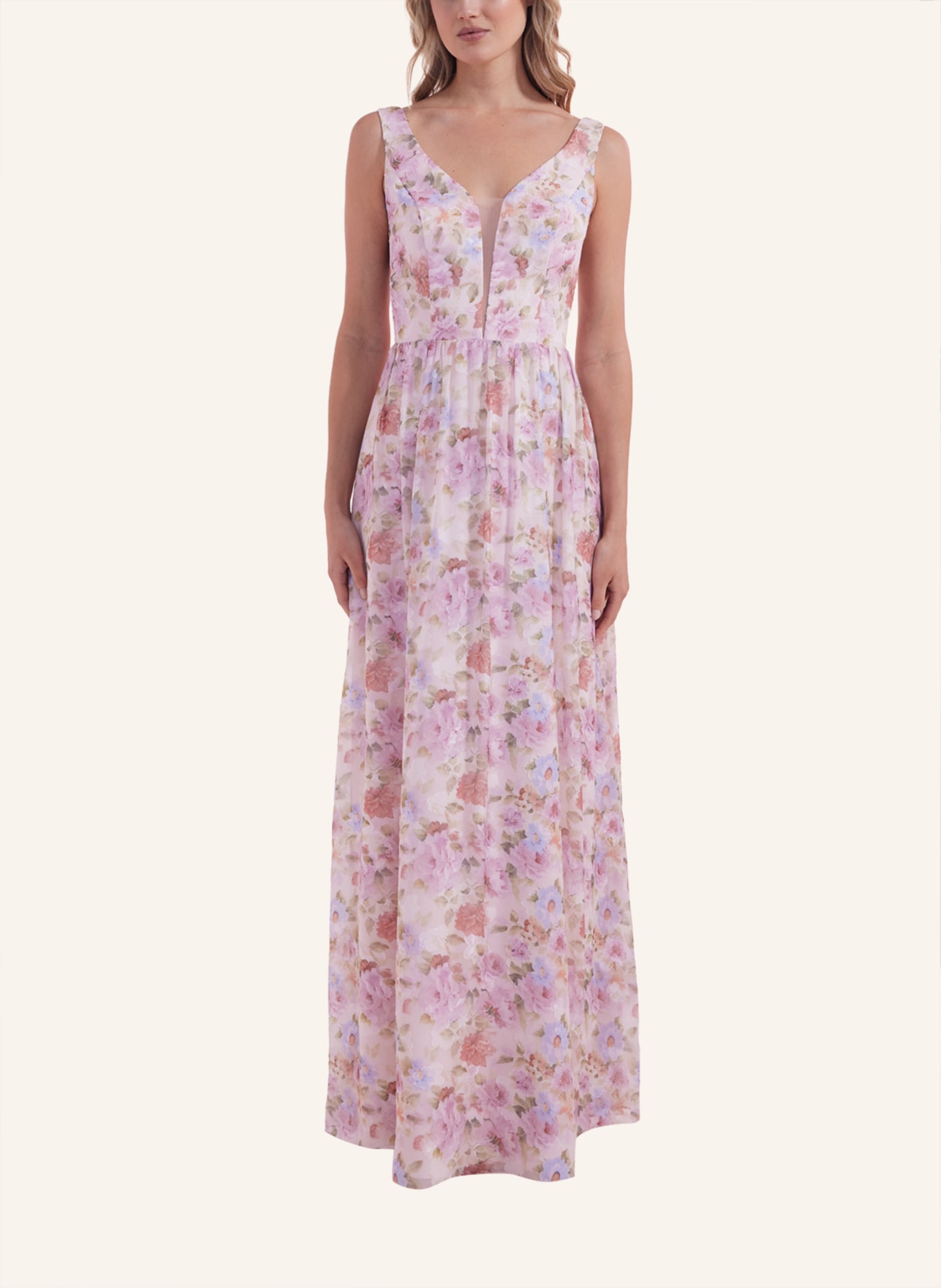 LAONA Abendkleid SUGAR FLOWERS DRESS, Farbe: ROSÉ (Bild 4)
