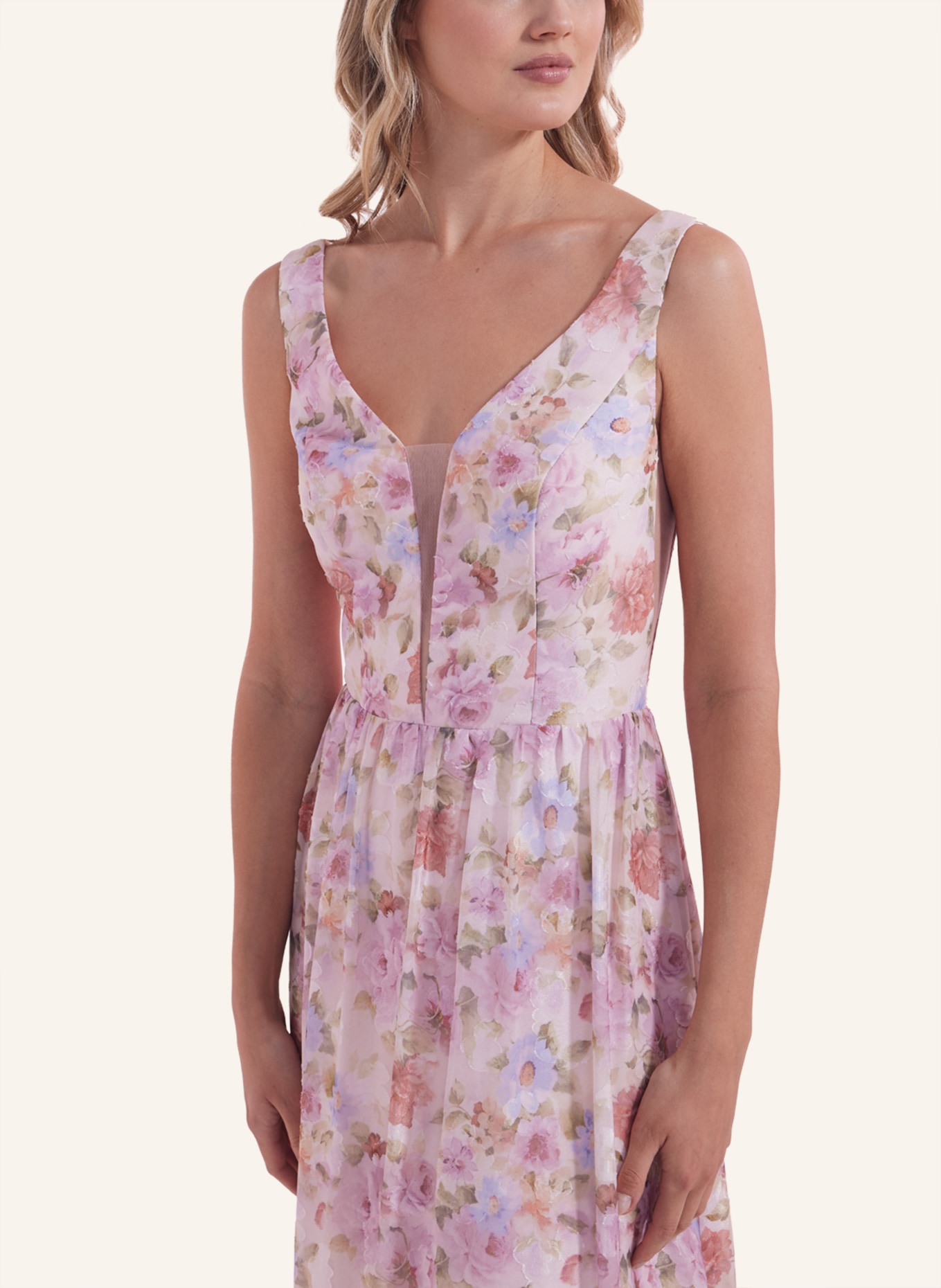 LAONA Abendkleid SUGAR FLOWERS DRESS, Farbe: ROSÉ (Bild 2)