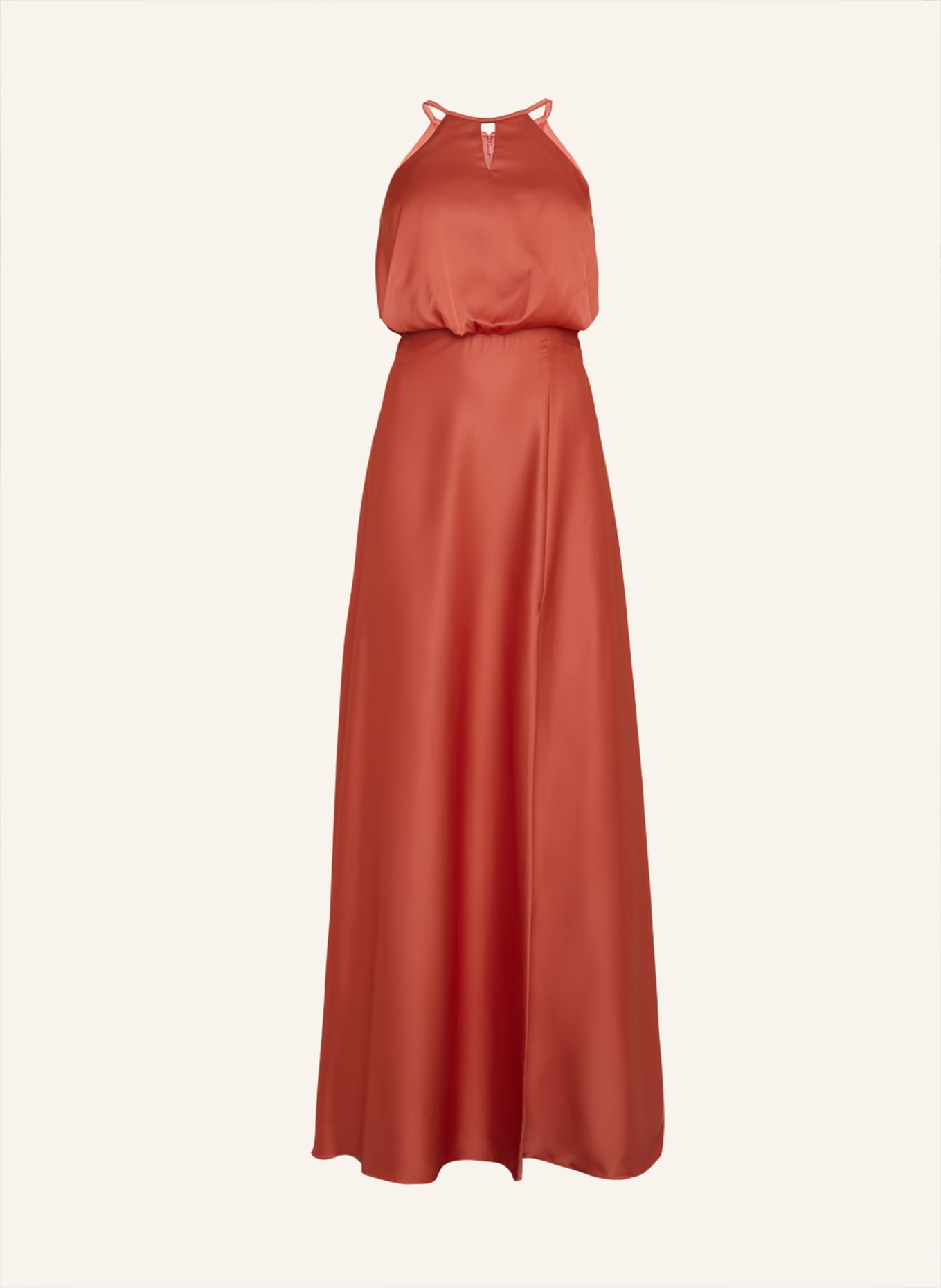 unique Abendkleid SIMPLE ELEGANCE DRESS, Farbe: ORANGE (Bild 1)