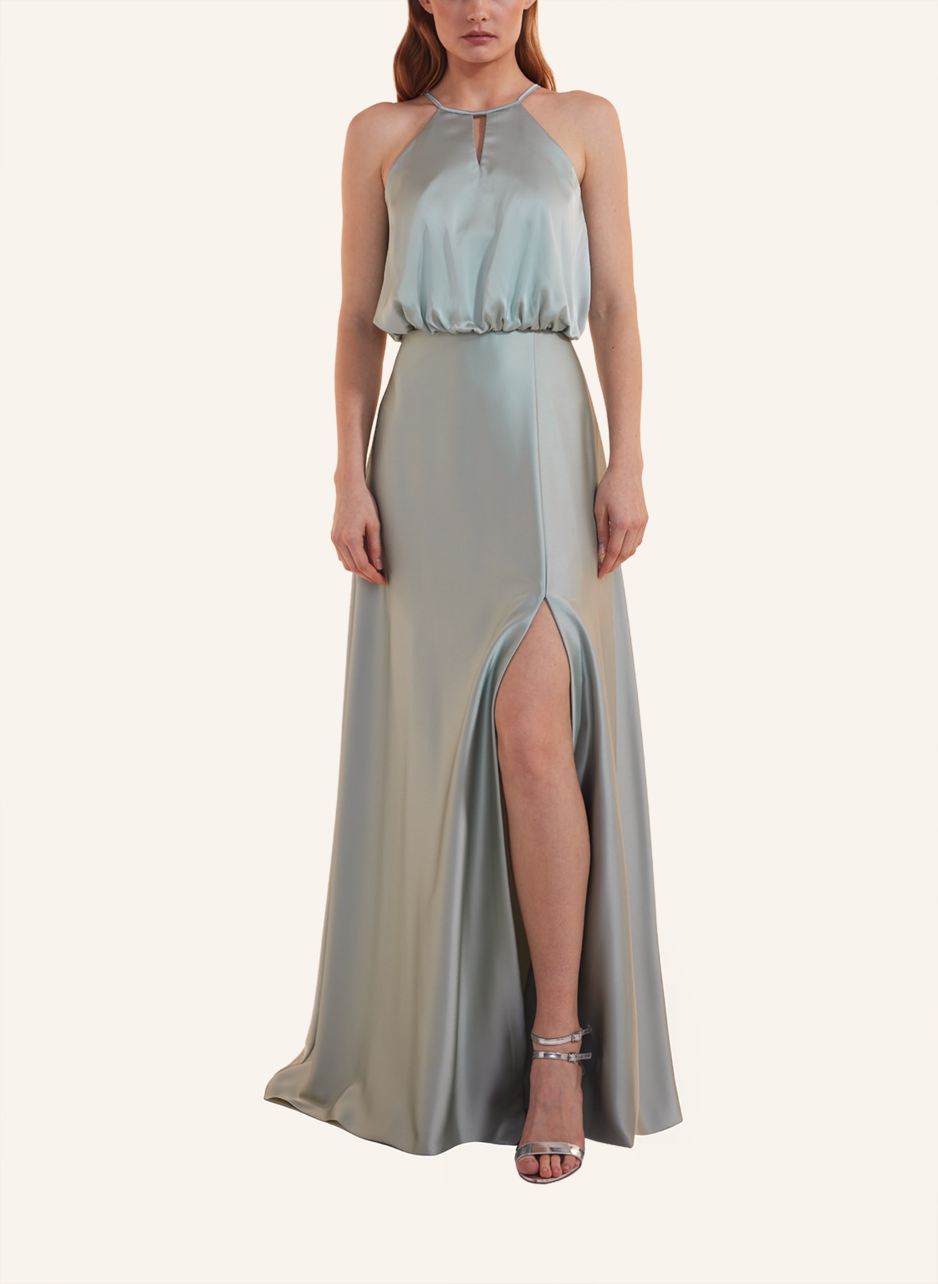 unique Abendkleid SIMPLE ELEGANCE DRESS, Farbe: GRAU (Bild 4)