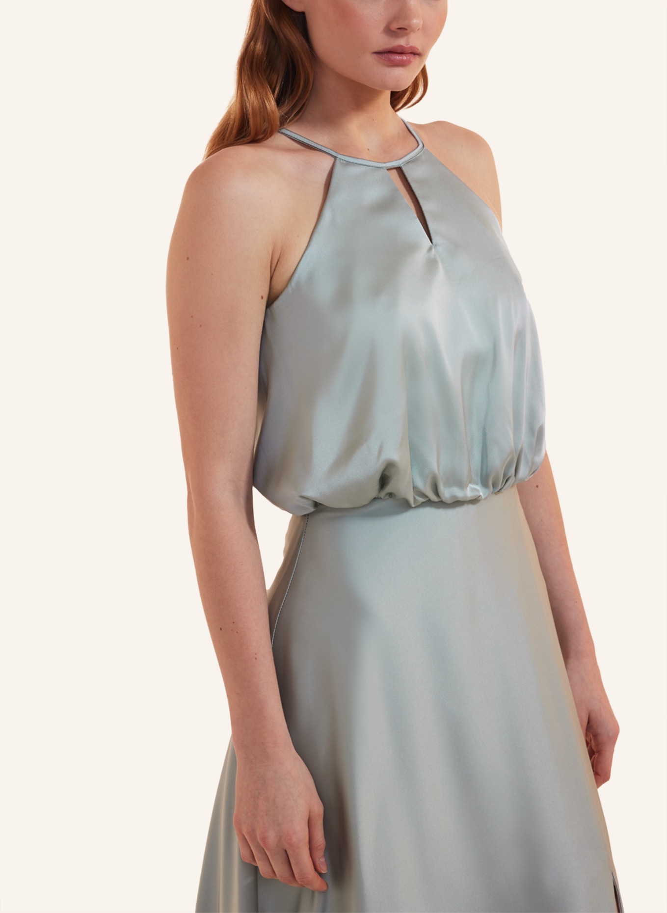 unique Abendkleid SIMPLE ELEGANCE DRESS, Farbe: GRAU (Bild 3)
