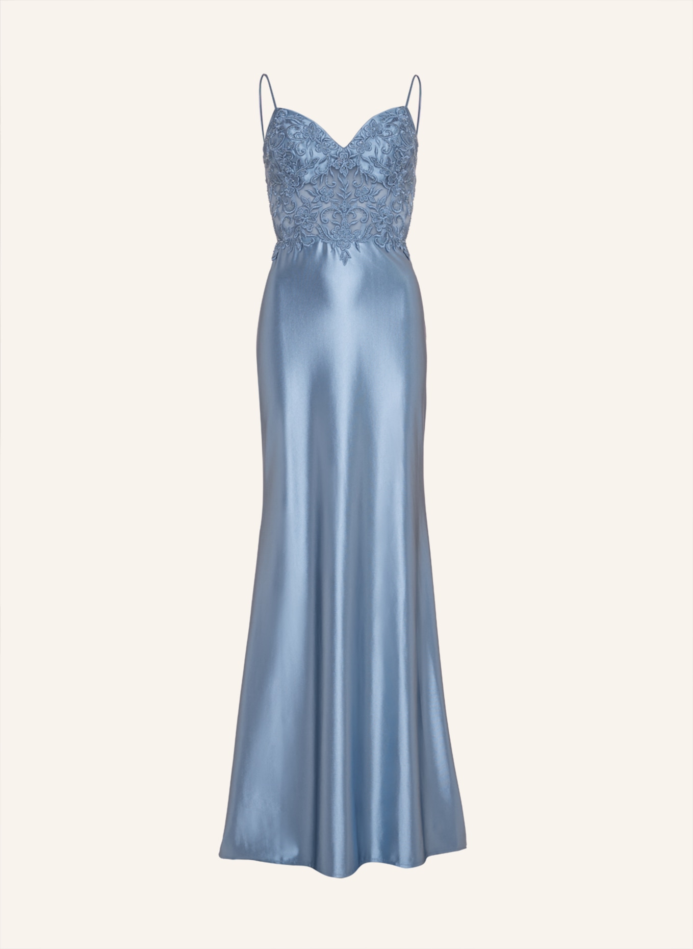 unique Abendkleid GLASED GLAM DRESS, Farbe: BLAU (Bild 1)