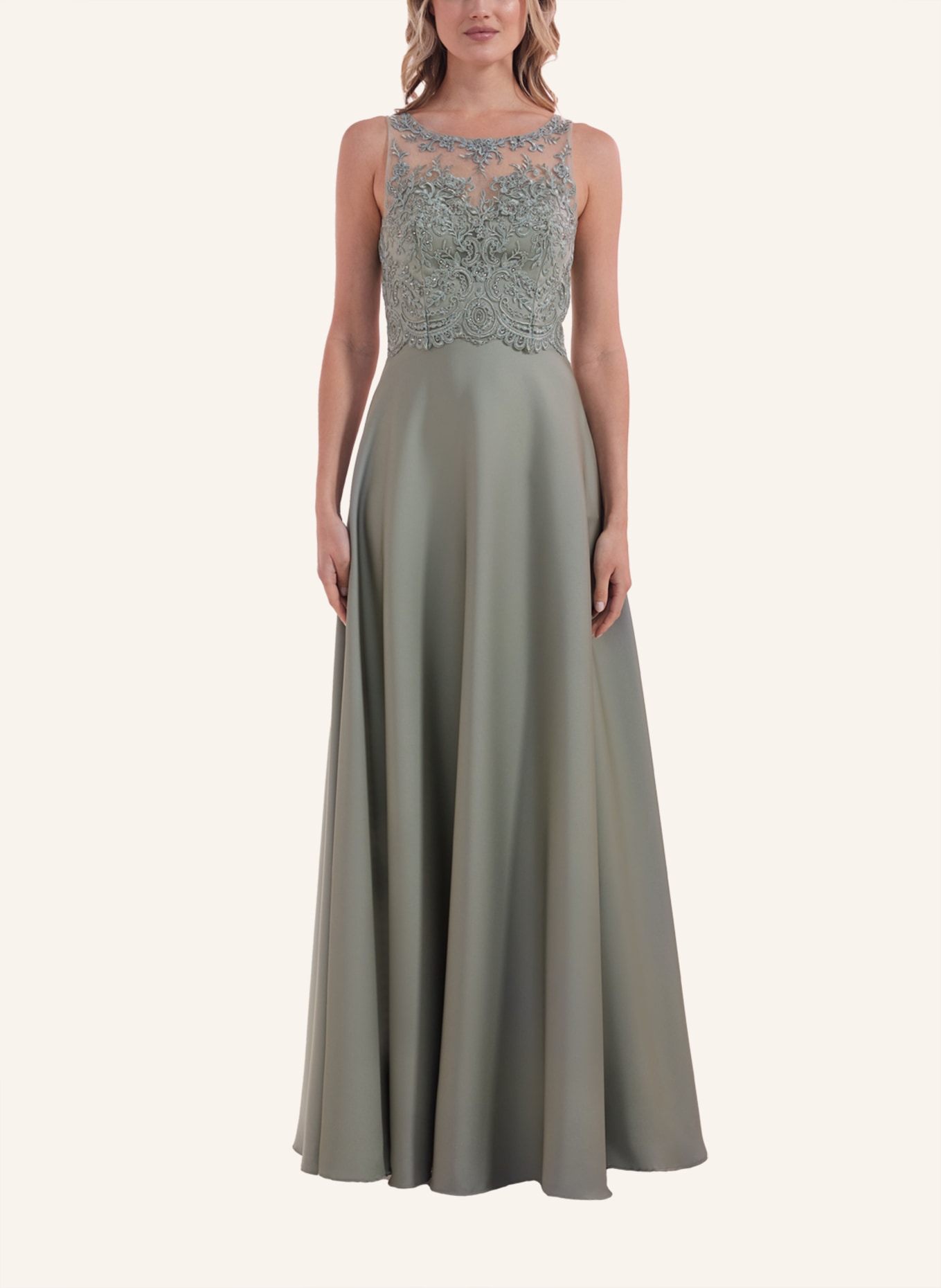 LAONA Kleid SLEEK PRINCESS DRESS, Farbe: GRÜN (Bild 4)