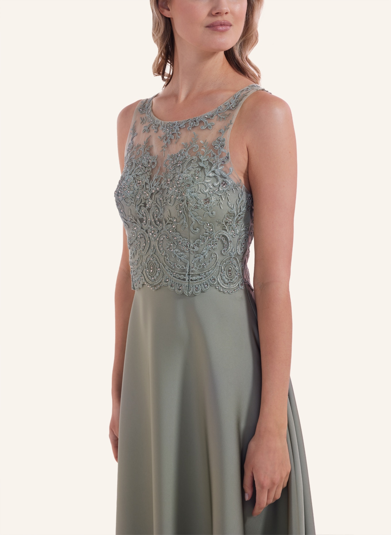 LAONA Kleid SLEEK PRINCESS DRESS, Farbe: GRÜN (Bild 2)