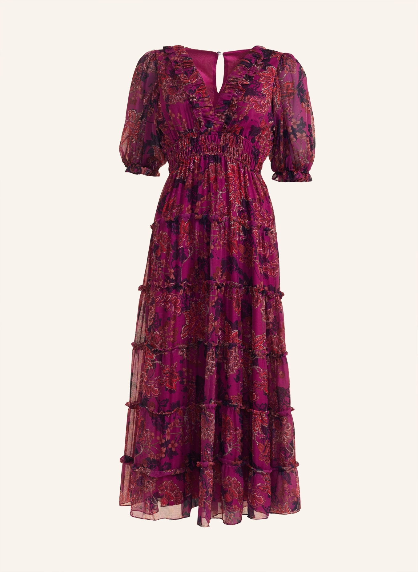 ADLYSH MOMENTS DRESS, Farbe: DUNKELROT (Bild 1)