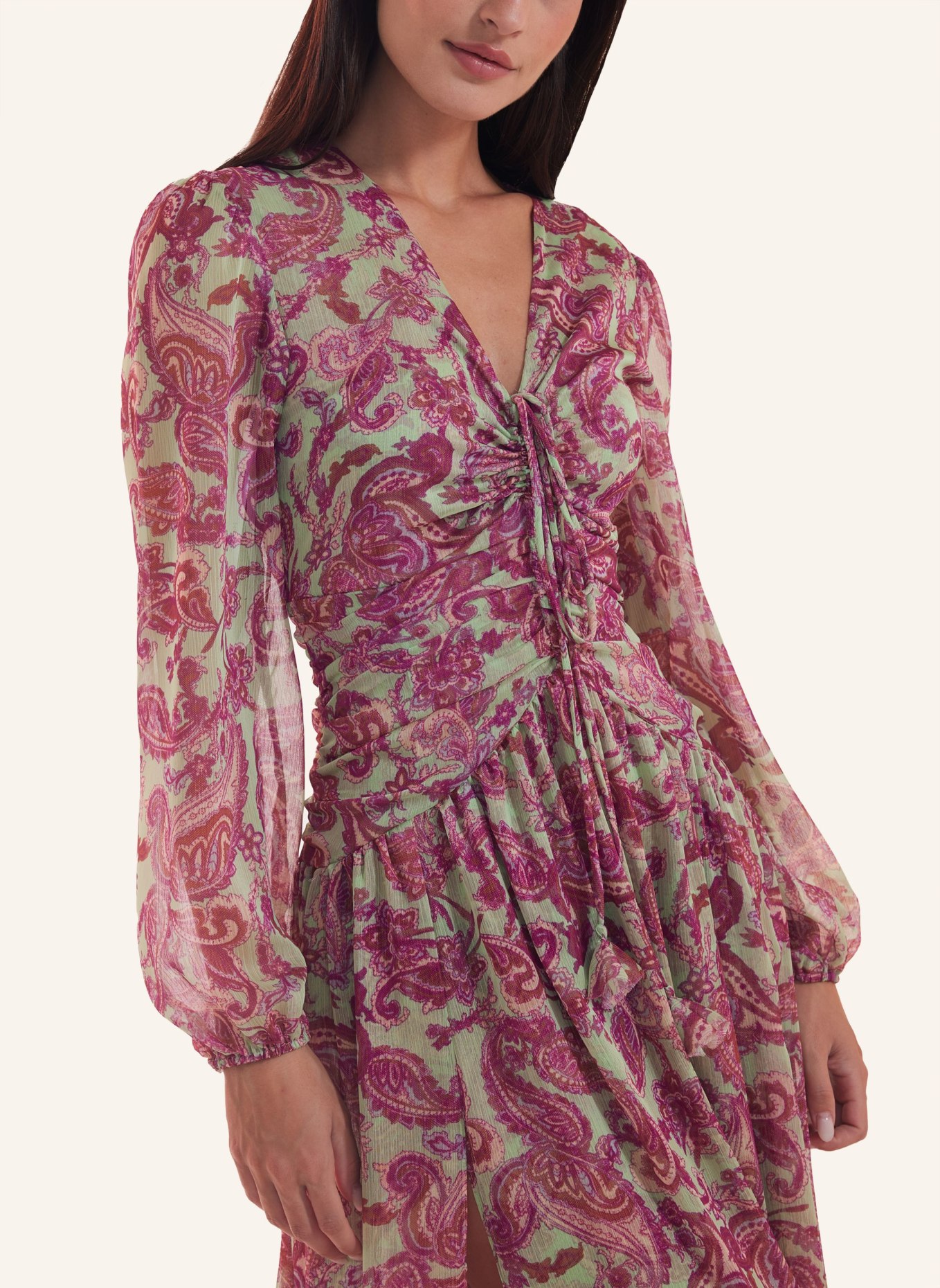 ADLYSH Abendkleid SUMMER PAISLEY DRESS, Farbe: ROSA (Bild 2)