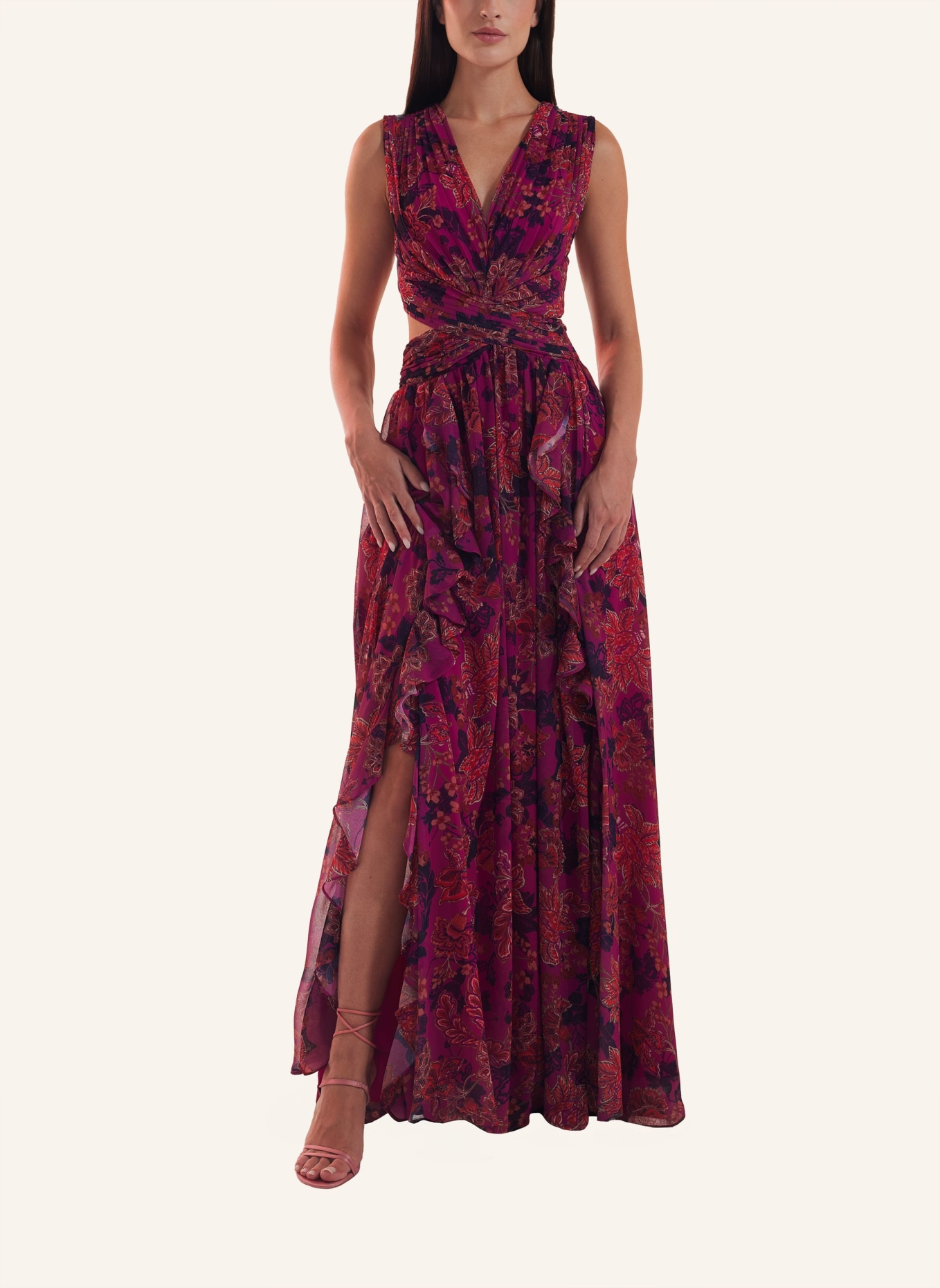 ADLYSH Abendkleid FAIRYTALE DRESS, Farbe: DUNKELROT (Bild 4)