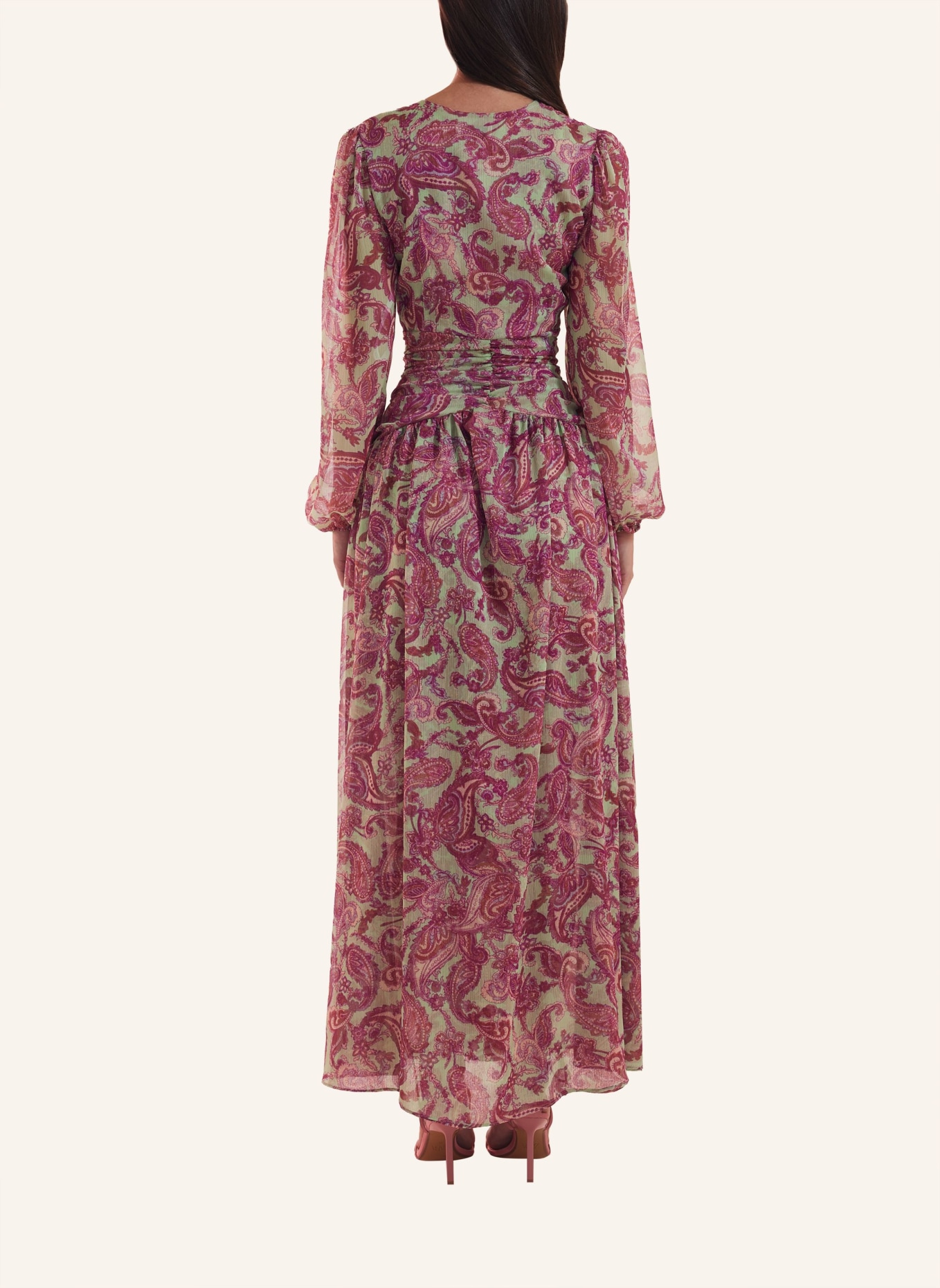 ADLYSH Abendkleid SUMMER PAISLEY DRESS, Farbe: ROSA (Bild 3)