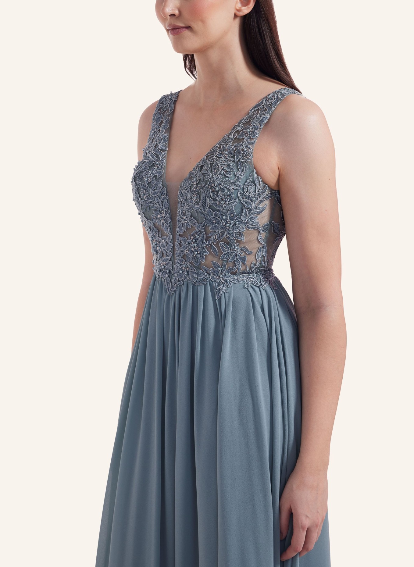 LAONA Abendkleid BLOSSOM DRESS, Farbe: PETROL (Bild 2)