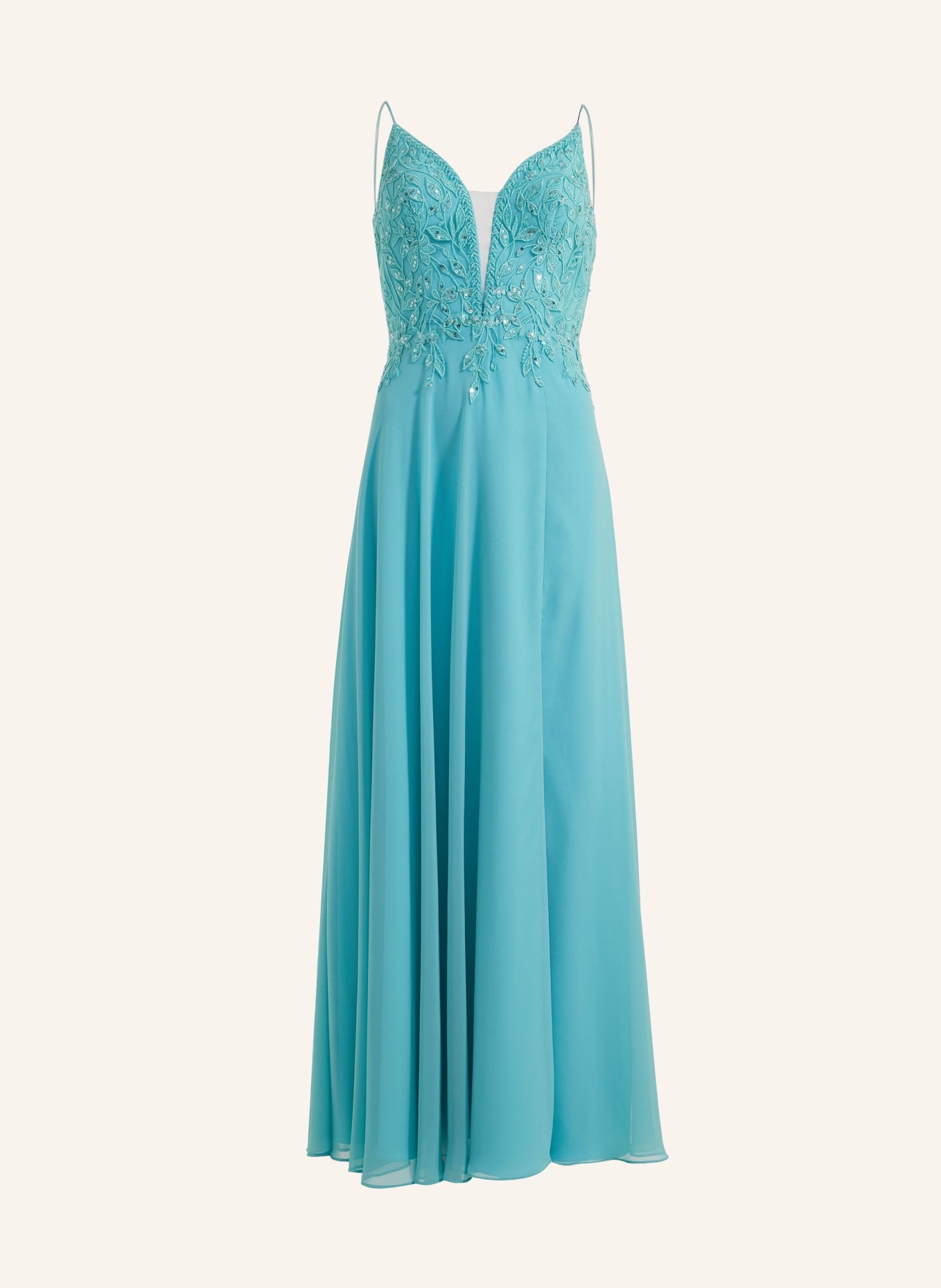 LAONA Abendkleid PLEASURE FLOWER DRESS, Farbe: BLAU (Bild 1)