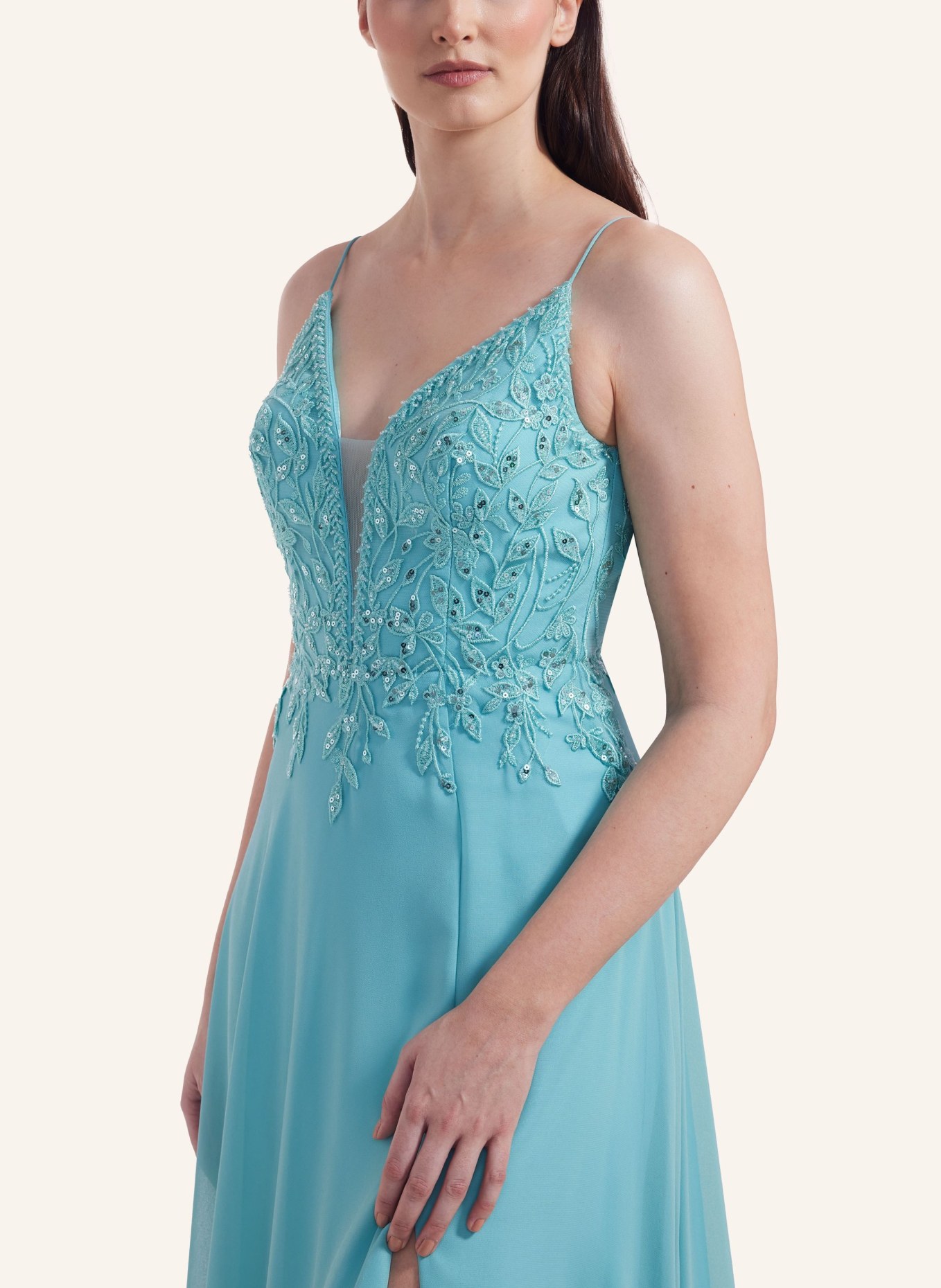LAONA Abendkleid PLEASURE FLOWER DRESS, Farbe: BLAU (Bild 2)