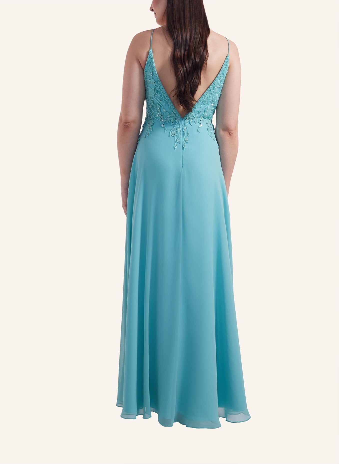 LAONA Abendkleid PLEASURE FLOWER DRESS, Farbe: BLAU (Bild 3)