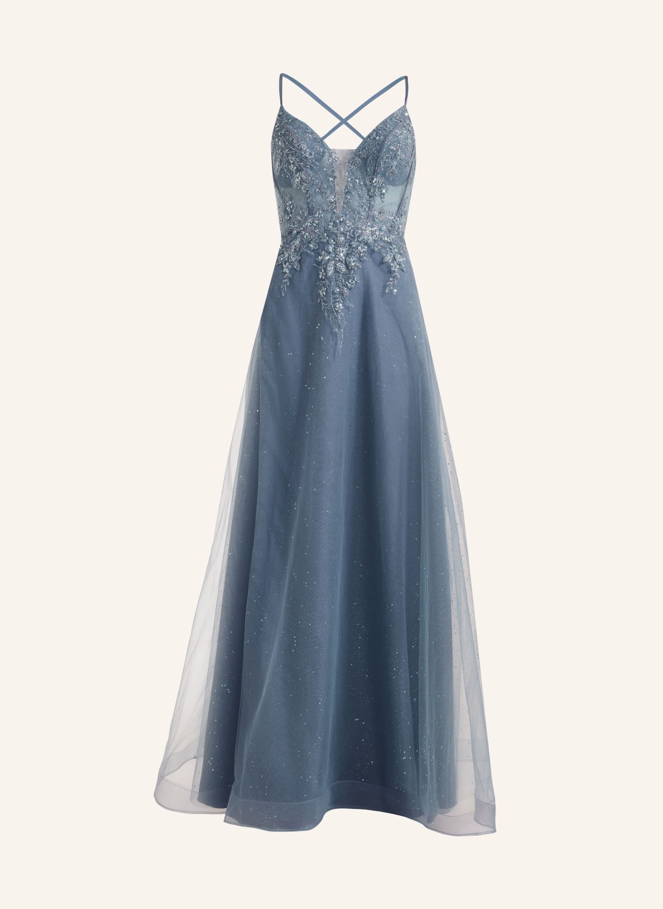unique Abendkleid DIAMOND NIGHT DRESS, Farbe: GRÜN (Bild 1)