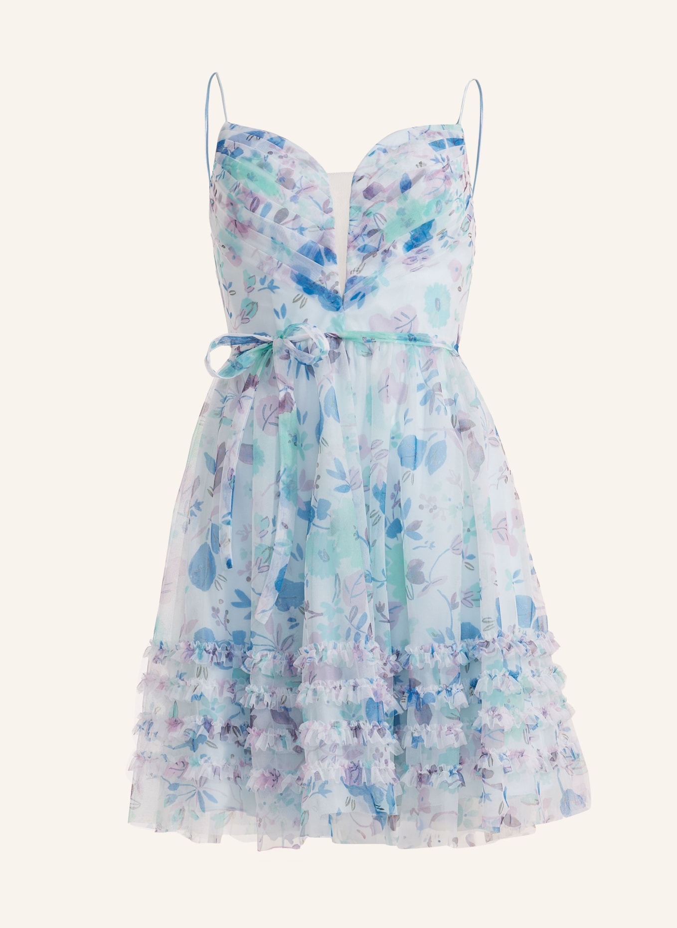 LAONA Abendkleid FLOWER DELIGHT DRESS, Farbe: BLAU (Bild 1)