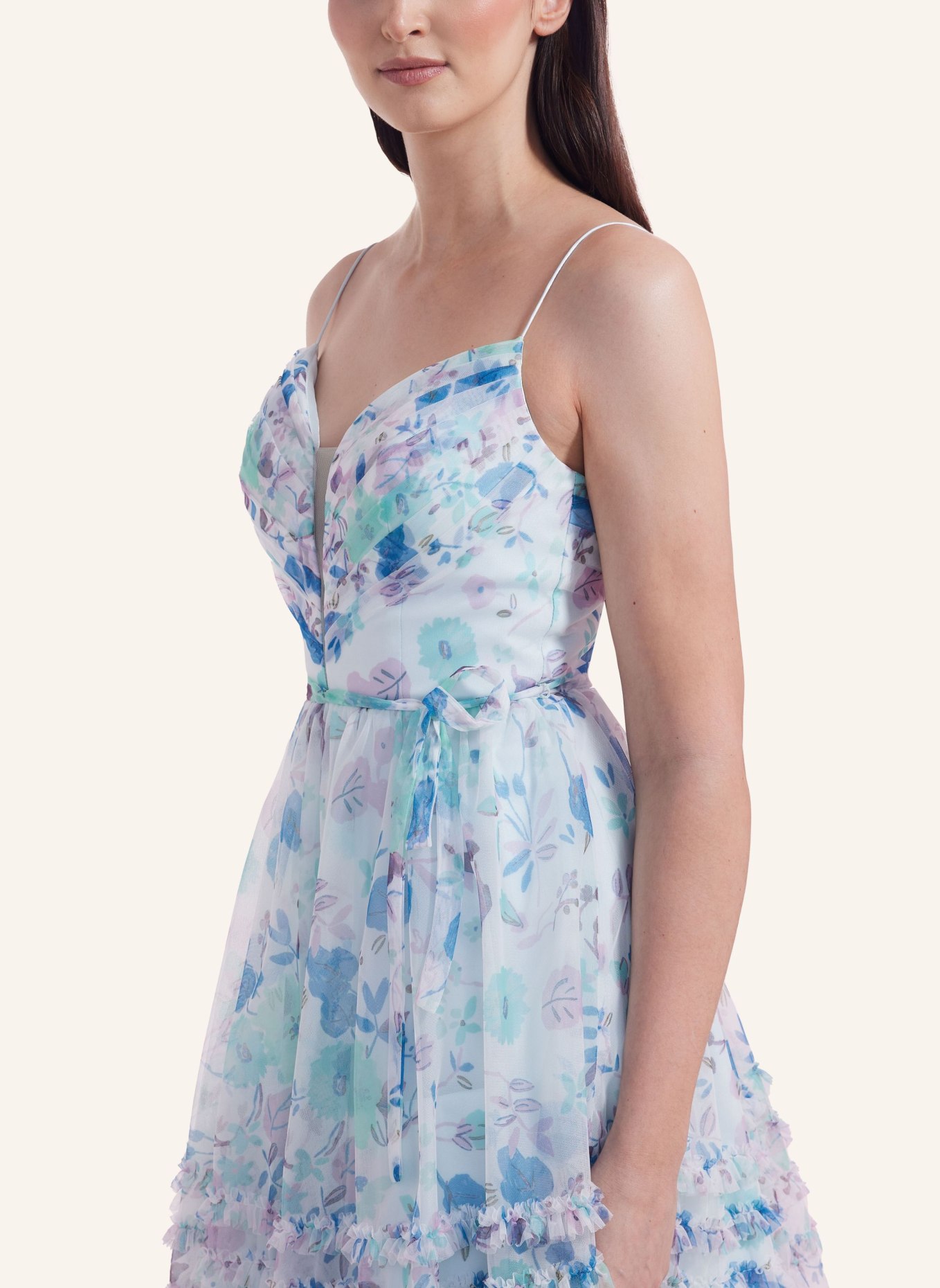 LAONA Abendkleid FLOWER DELIGHT DRESS, Farbe: BLAU (Bild 2)
