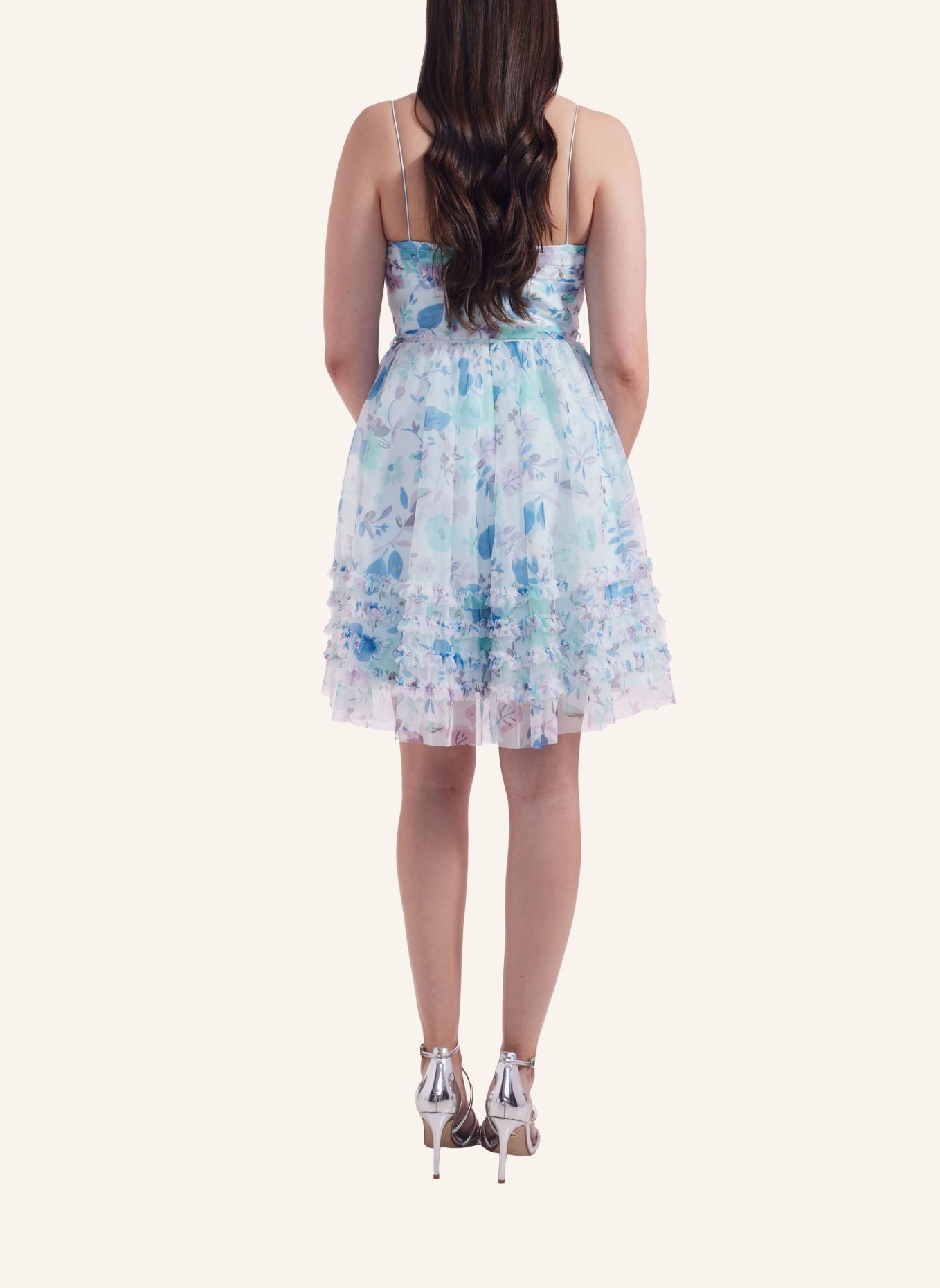 LAONA Abendkleid FLOWER DELIGHT DRESS, Farbe: BLAU (Bild 3)