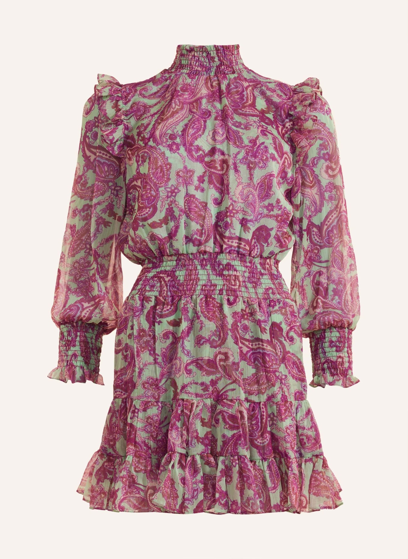 ADLYSH PAISLEY BEACH DRESS, Farbe: ROSA (Bild 1)