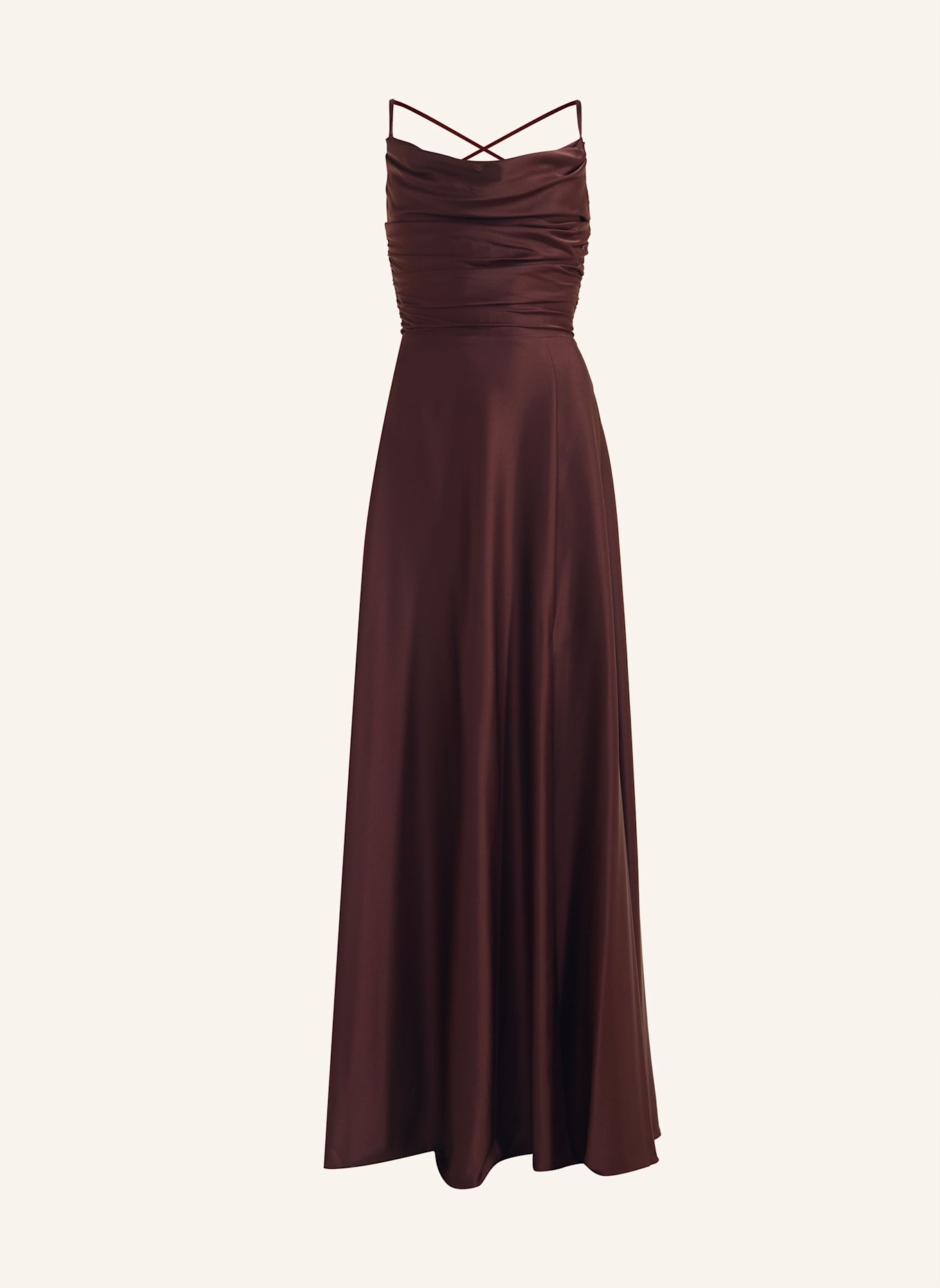 unique Kleid SEDUCTIVE ELEGANCE DRESS, Farbe: BRAUN (Bild 1)