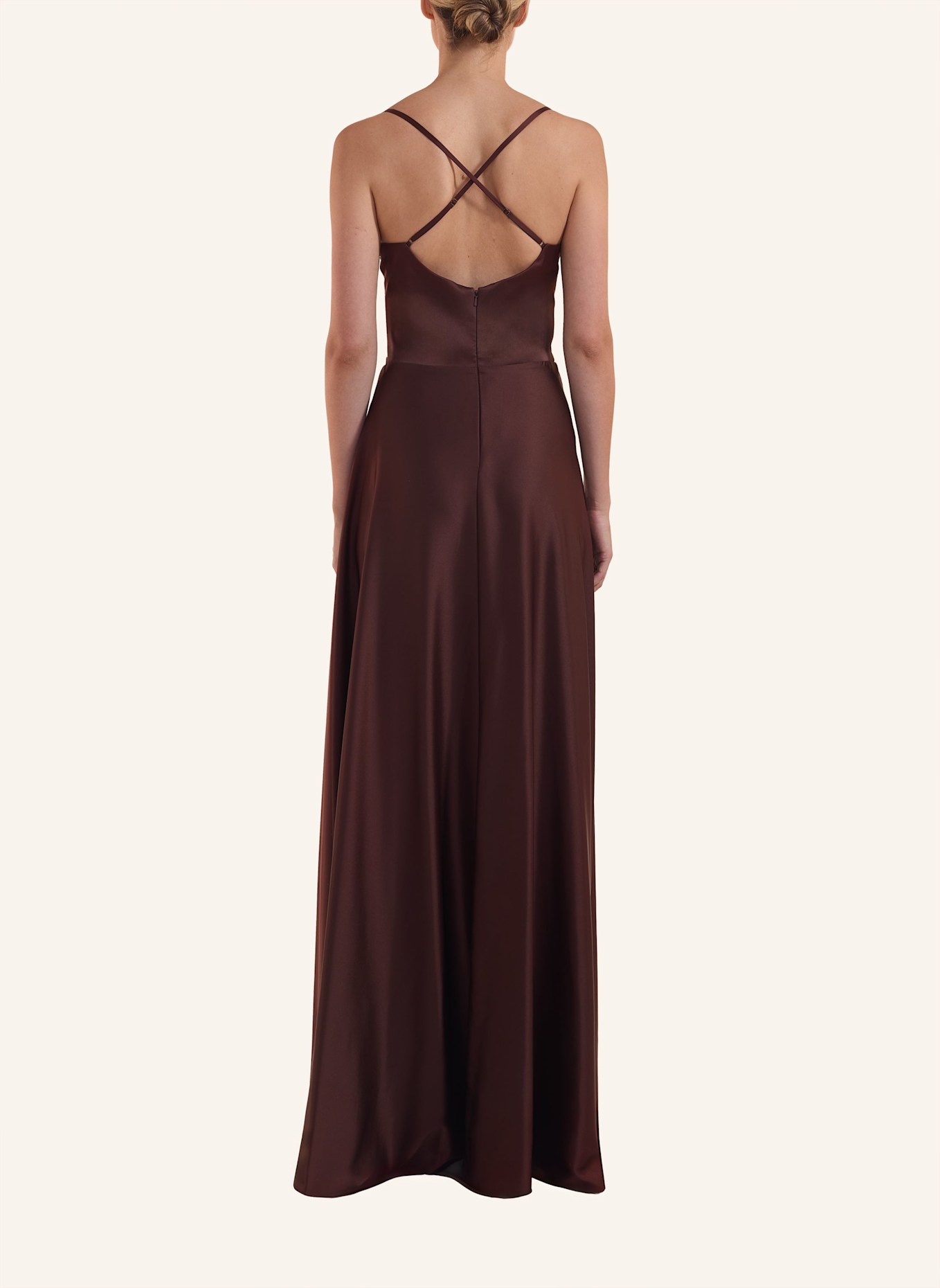 unique Kleid SEDUCTIVE ELEGANCE DRESS, Farbe: BRAUN (Bild 3)