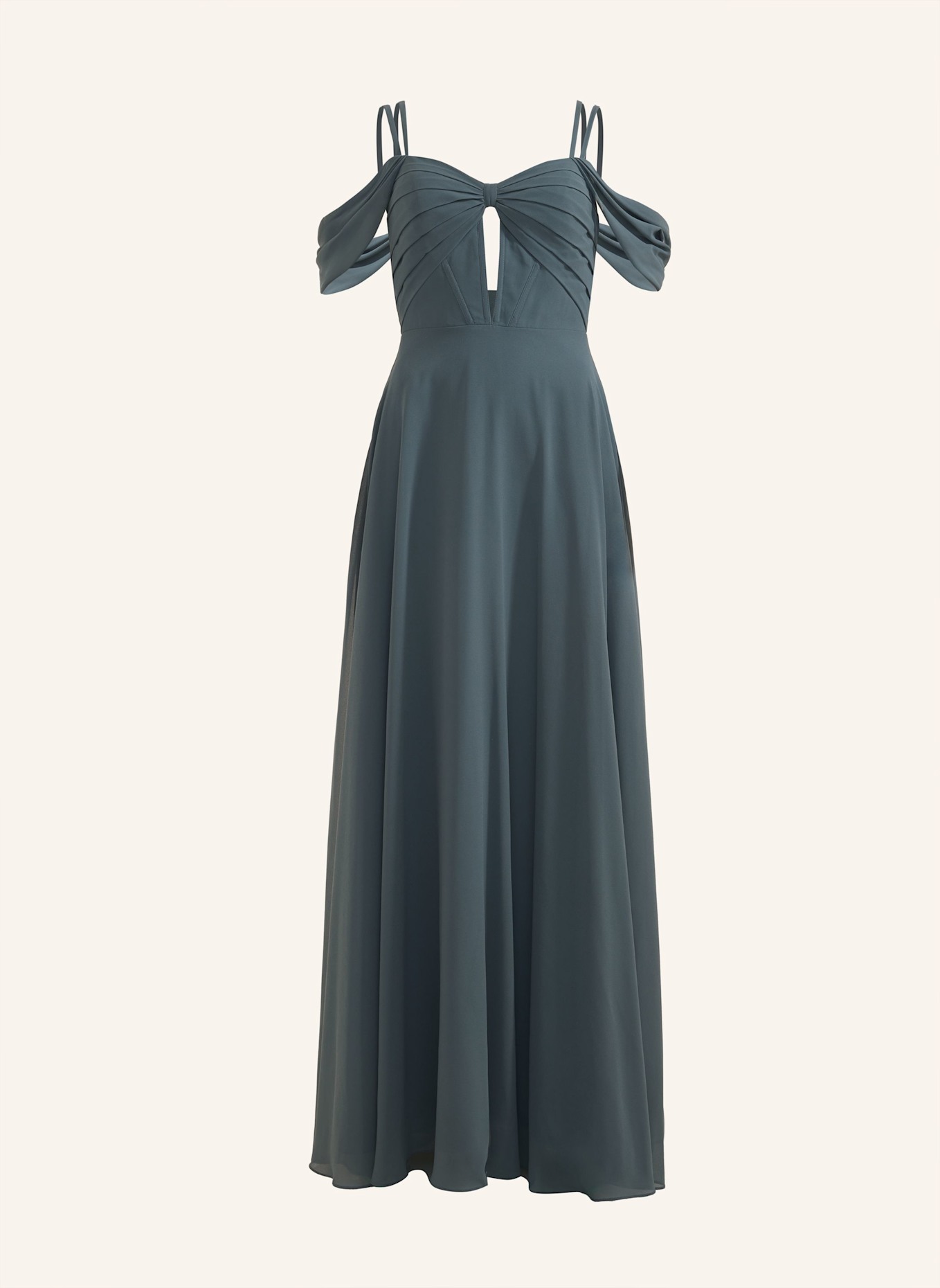 LAONA Kleid CHARMING EVENING DRESS, Farbe: GRAU/ GRÜN (Bild 1)