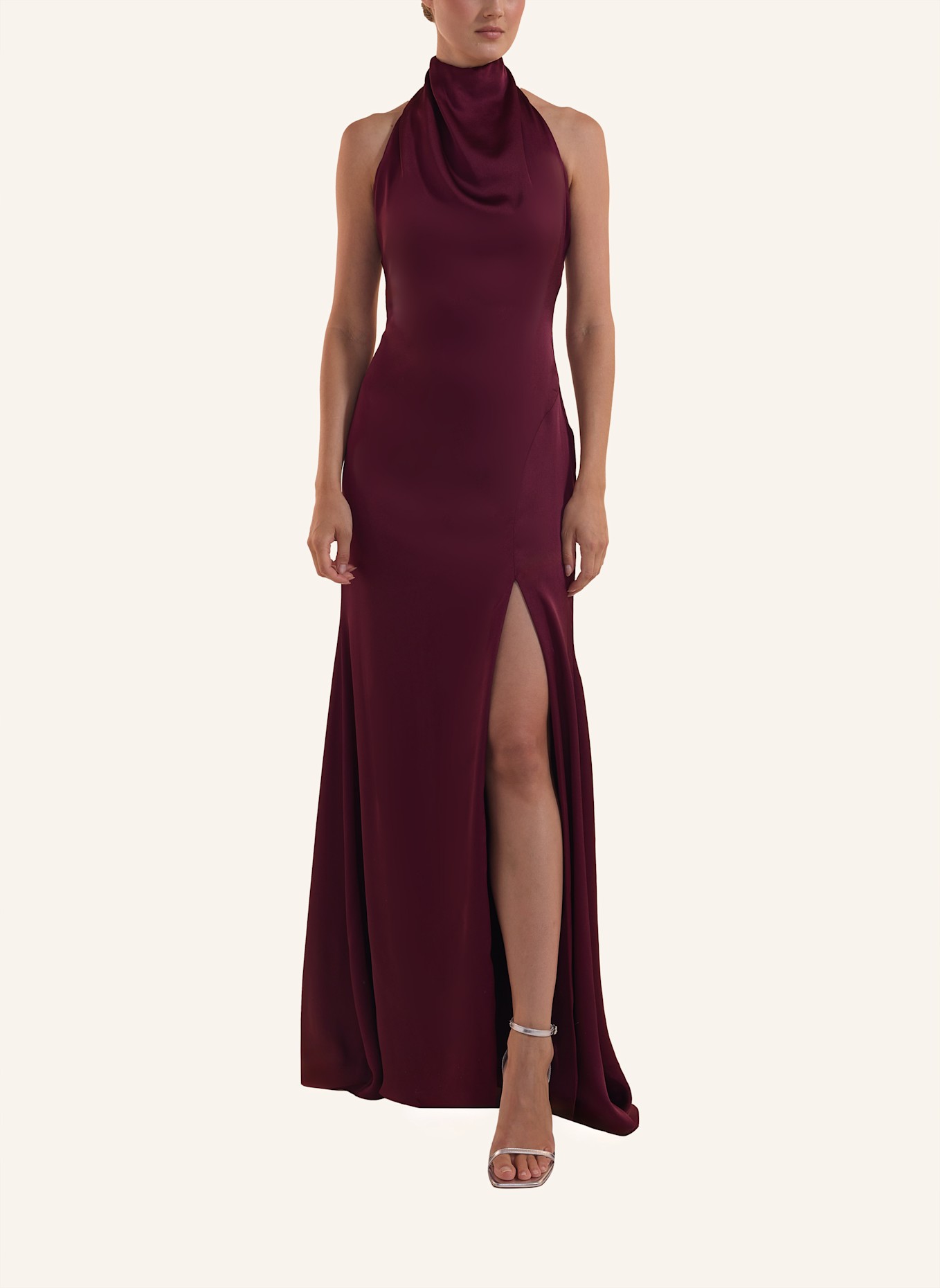 unique Kleid SATIN DELIGHT DRESS, Farbe: ROT (Bild 8)