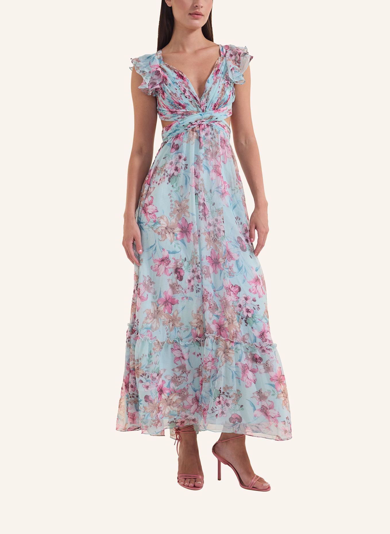 ADLYSH Kleider FLORAL MADNESS DRESS: MINT