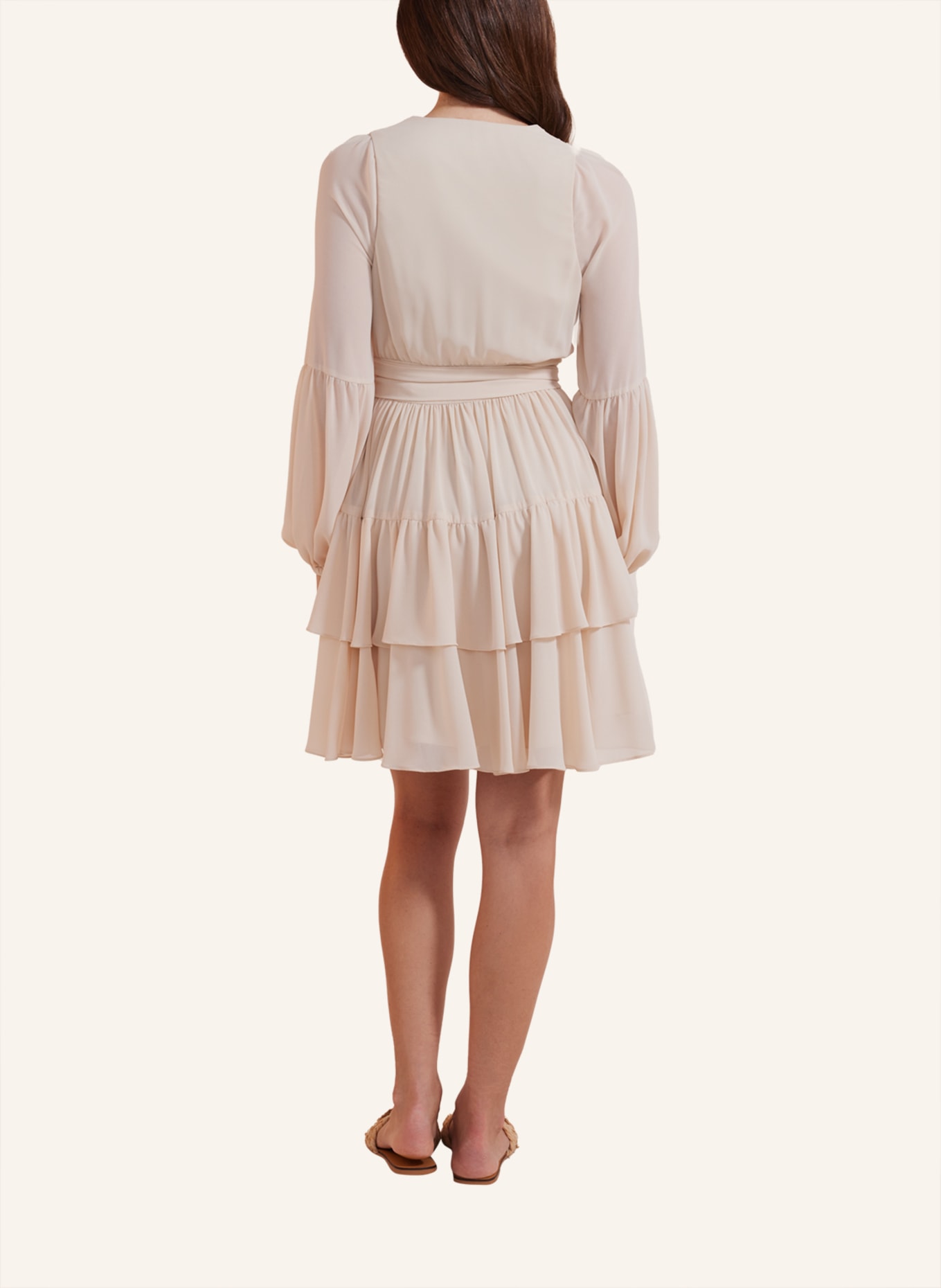 ADLYSH Kleid ROMANTIC SUMMER DRESS, Farbe: HELLBRAUN (Bild 2)